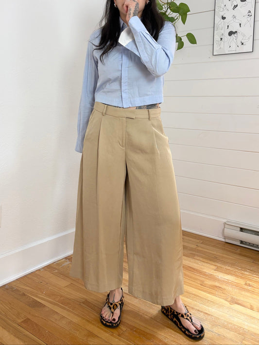 Rag & bone Audrey crop poplin shirt XS/S