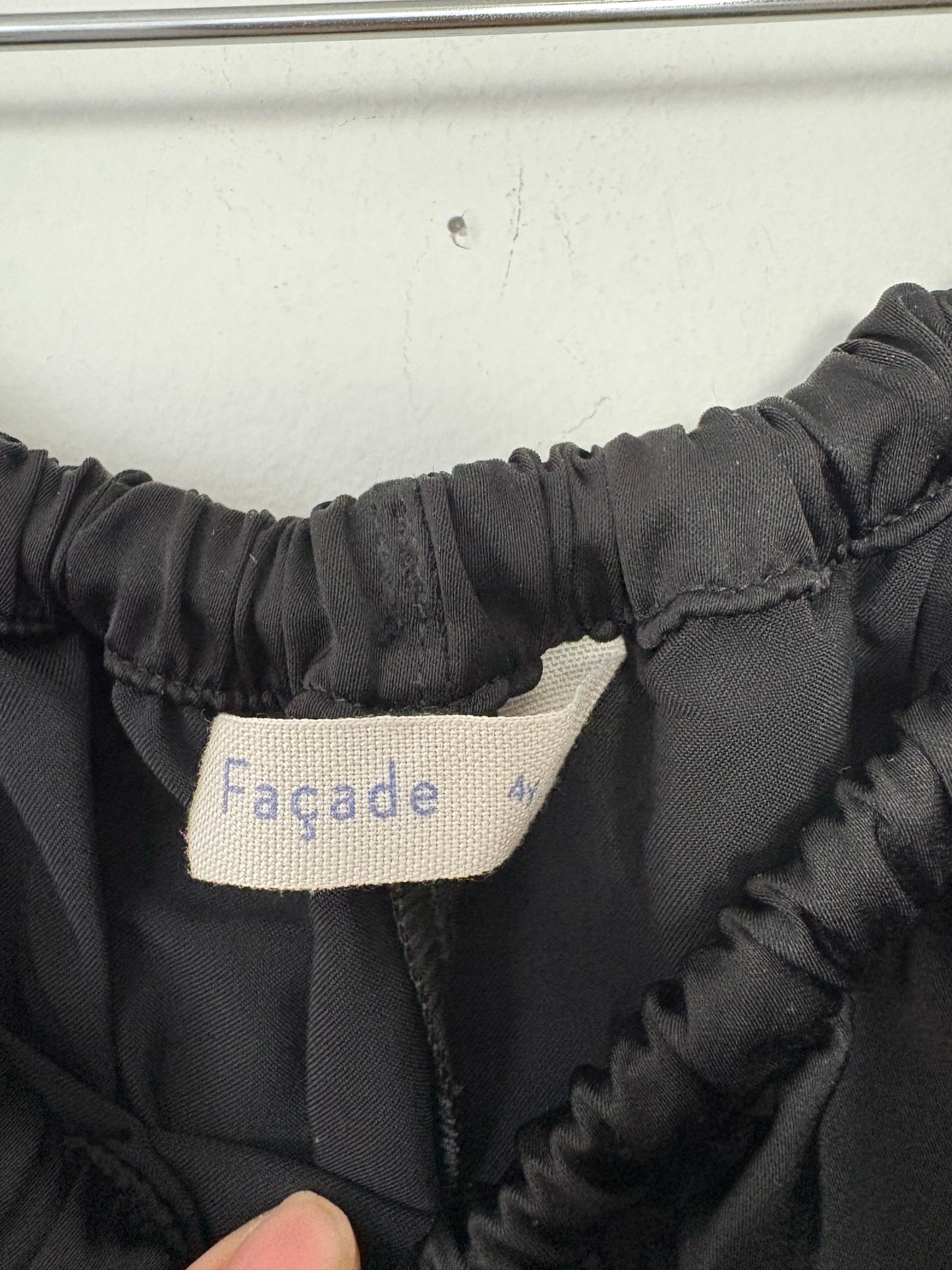 Pantalon satiné à entrejambe bas Façade T4