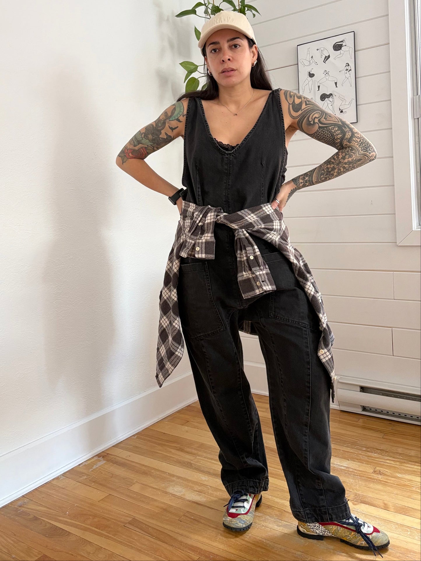 Combinaison en jean Free People High Roller, taille M