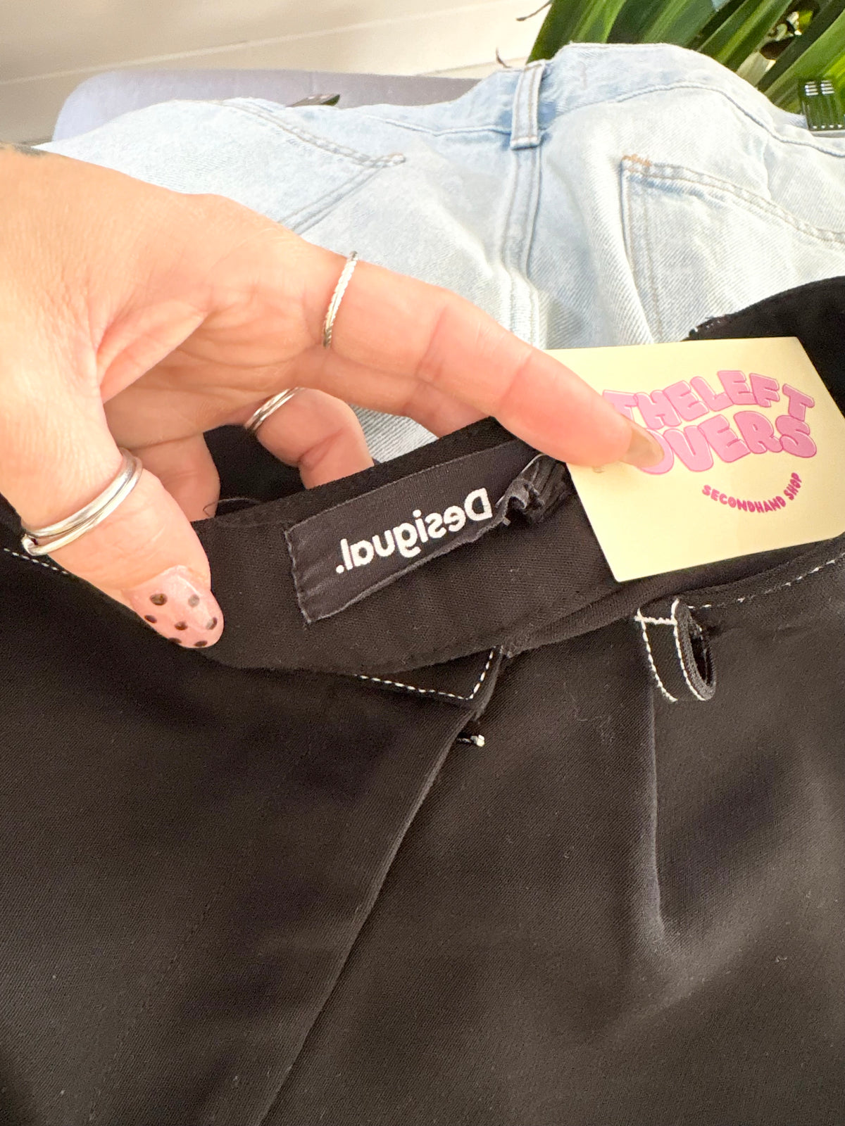 Pantalon torsadé Desigual à plis Taille S