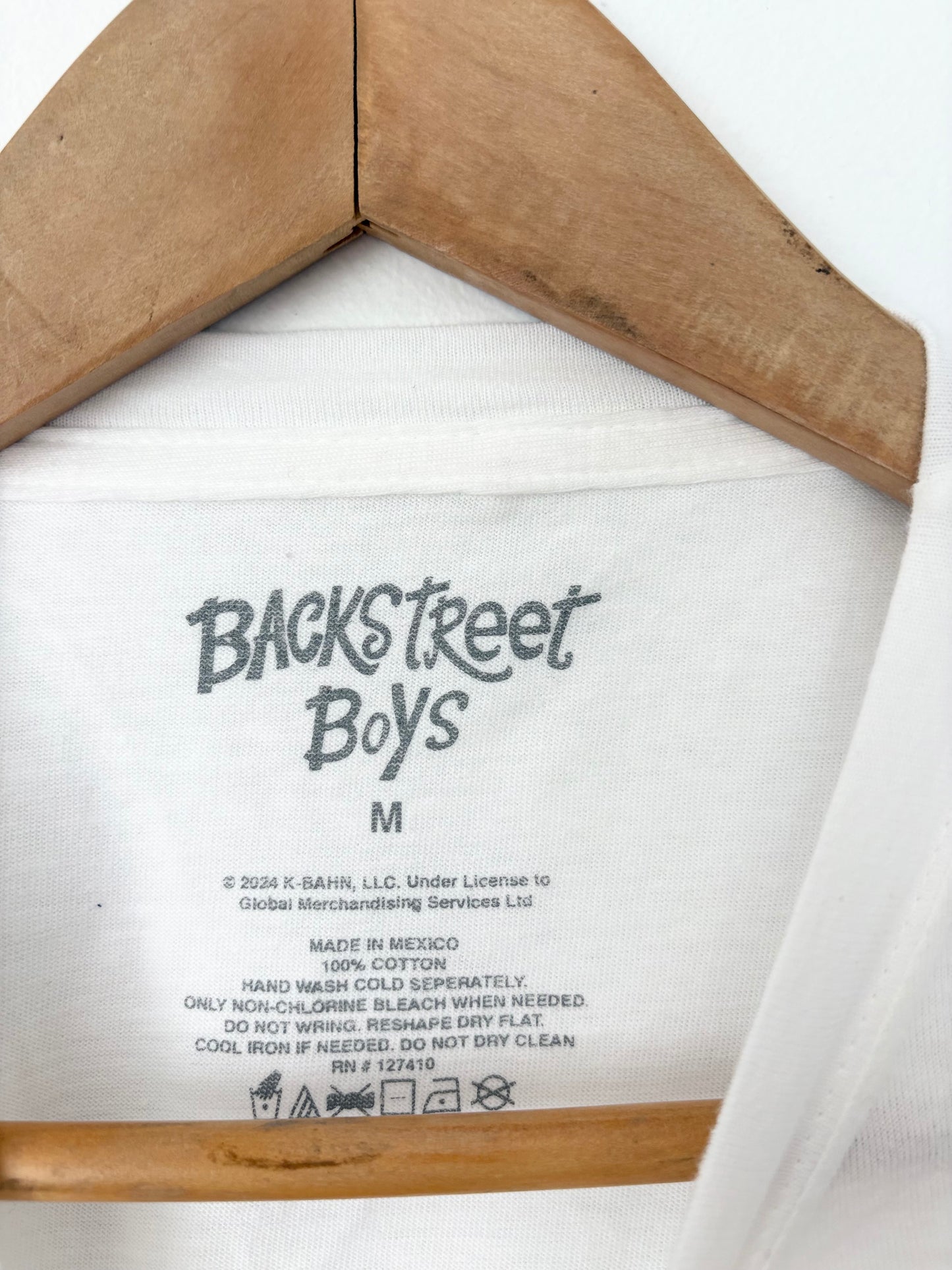 Backstreet boys raw hem crop tee Medium