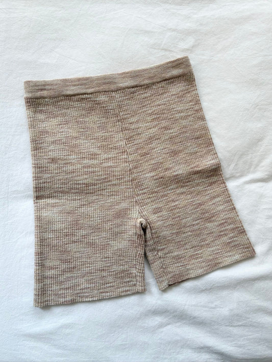 ISALIS Rib knit bike shorts Small