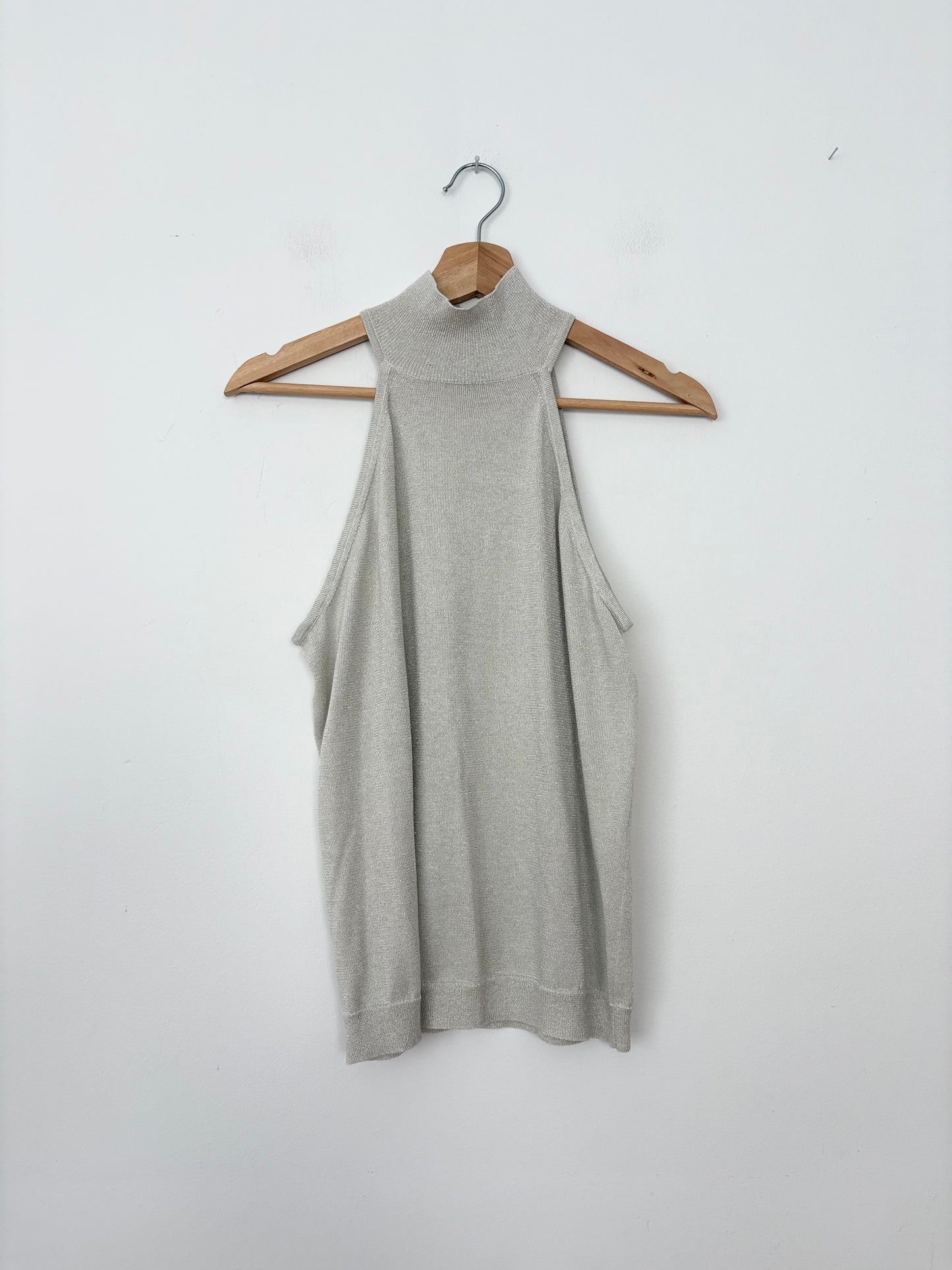 Worth silk blend high neck top Medium