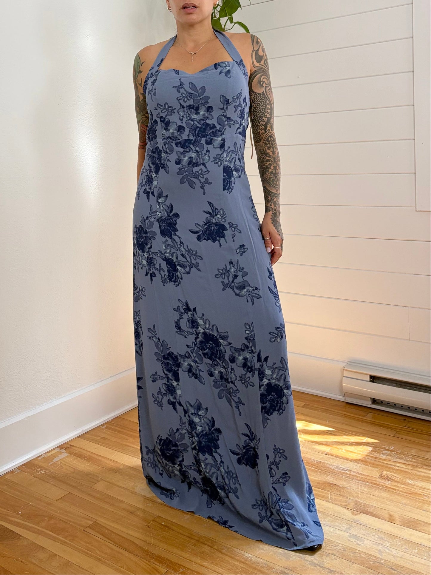 O.p.t Sunniva robe longue florale Large