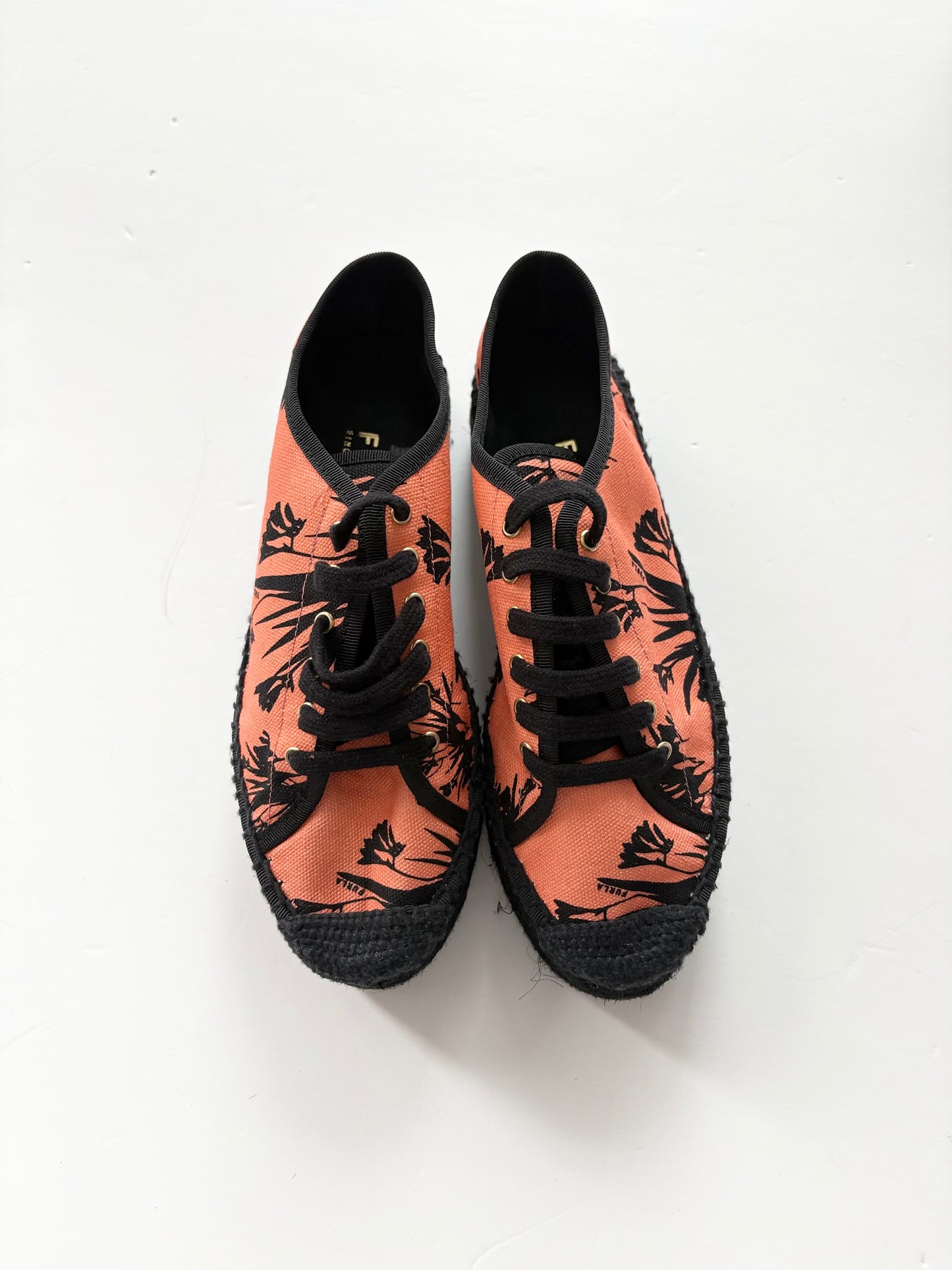Furla easy espadrille in toni anrancio US7