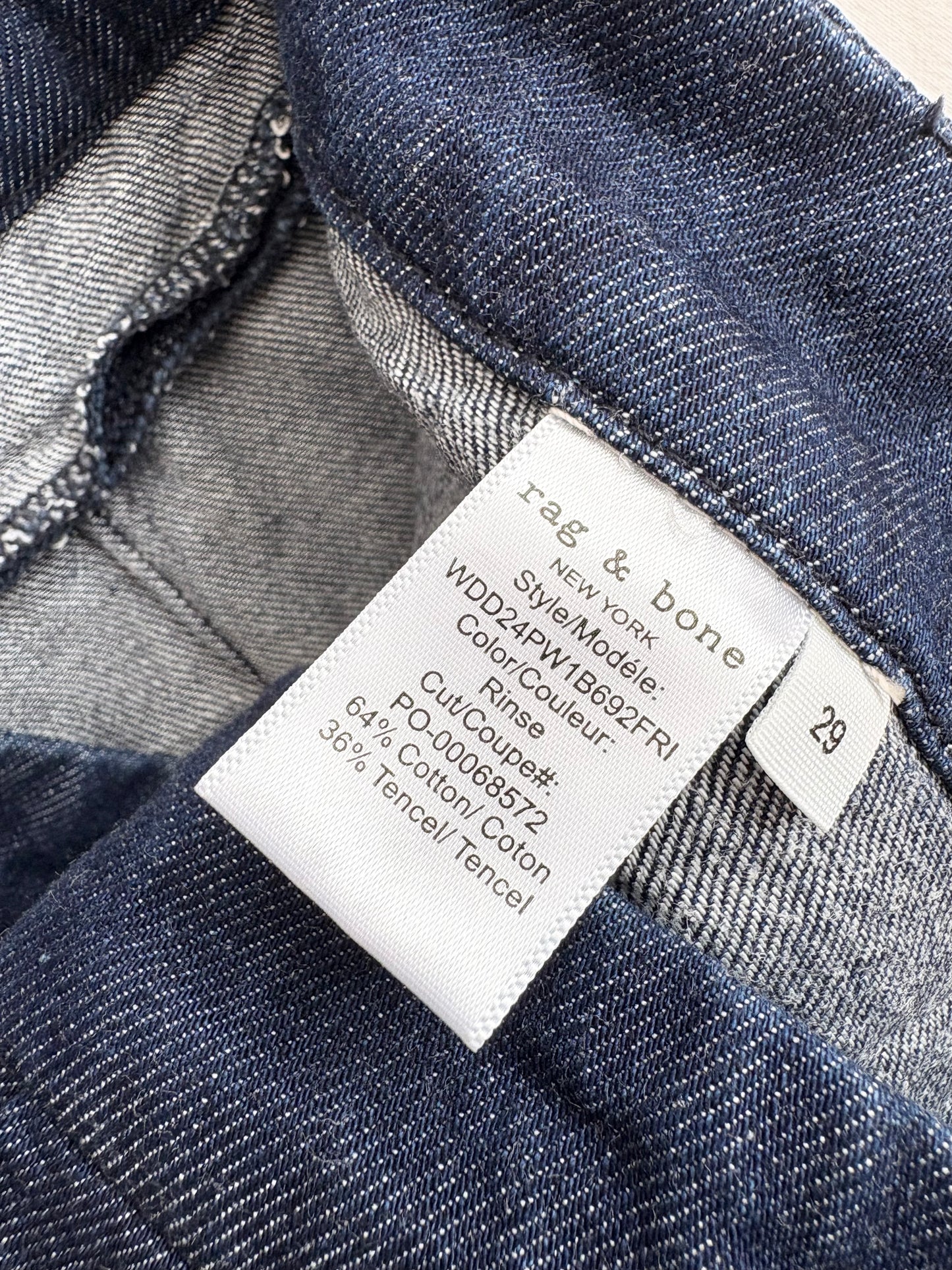 Jupe-short en jean Esme Rag & Bone W29