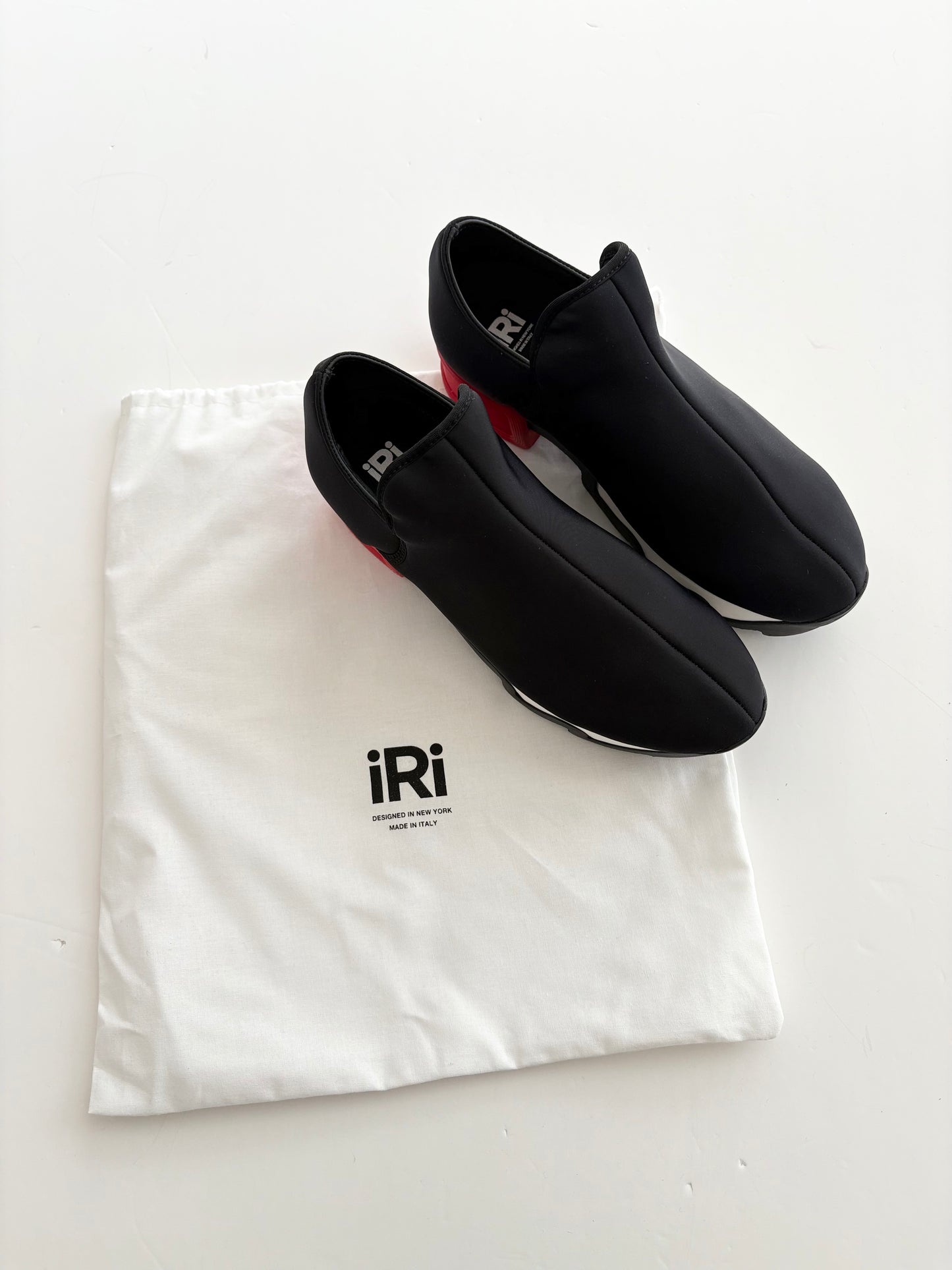 IRI NYC wes 1 black red low top sneaker *Multiple sizes*