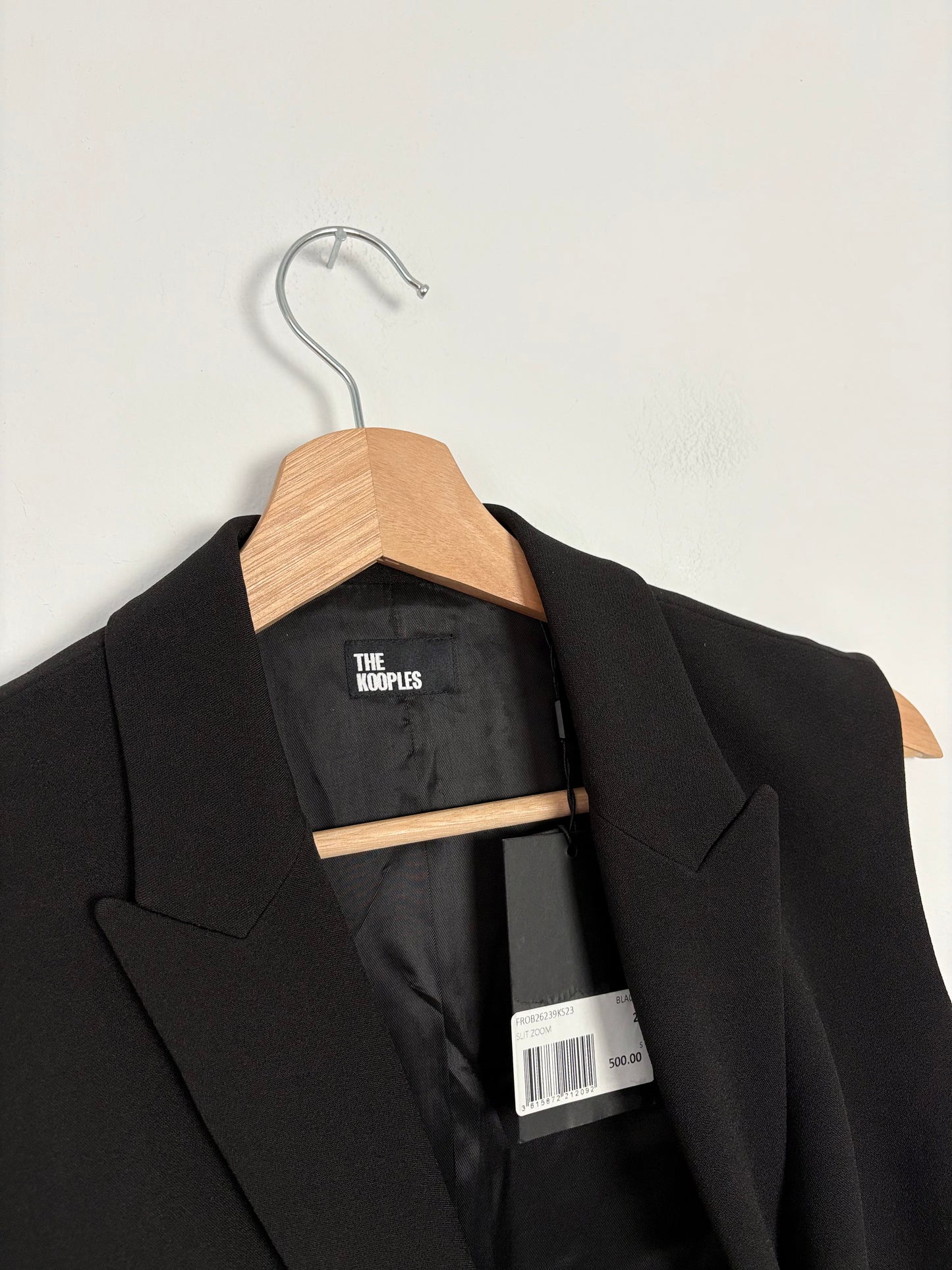 The kooples black crêpe mini blazer dress