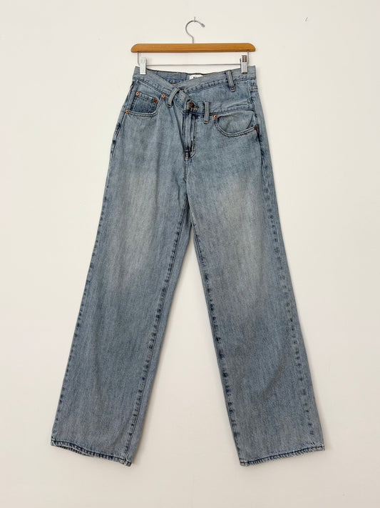 Pistola Bobbie crossover wide leg jeans W25