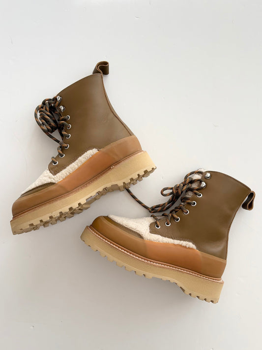 Ulla Johnson X Diemme shearling winter boots EUR36