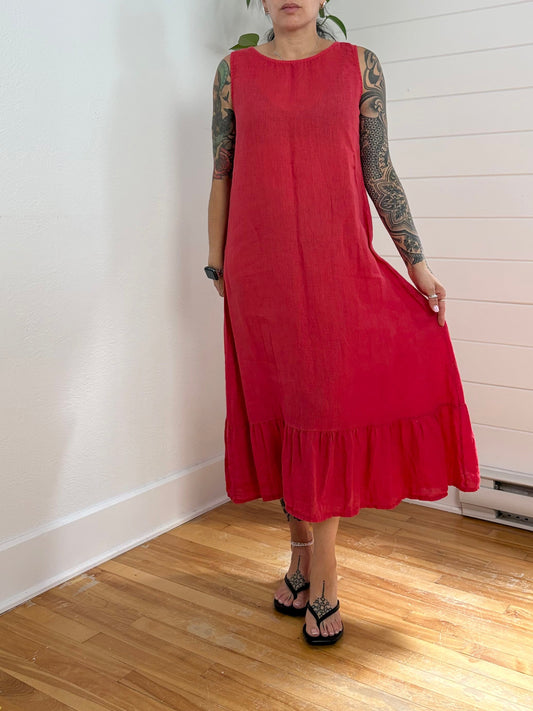 Robe midi en lin Terzo Millenio S/M