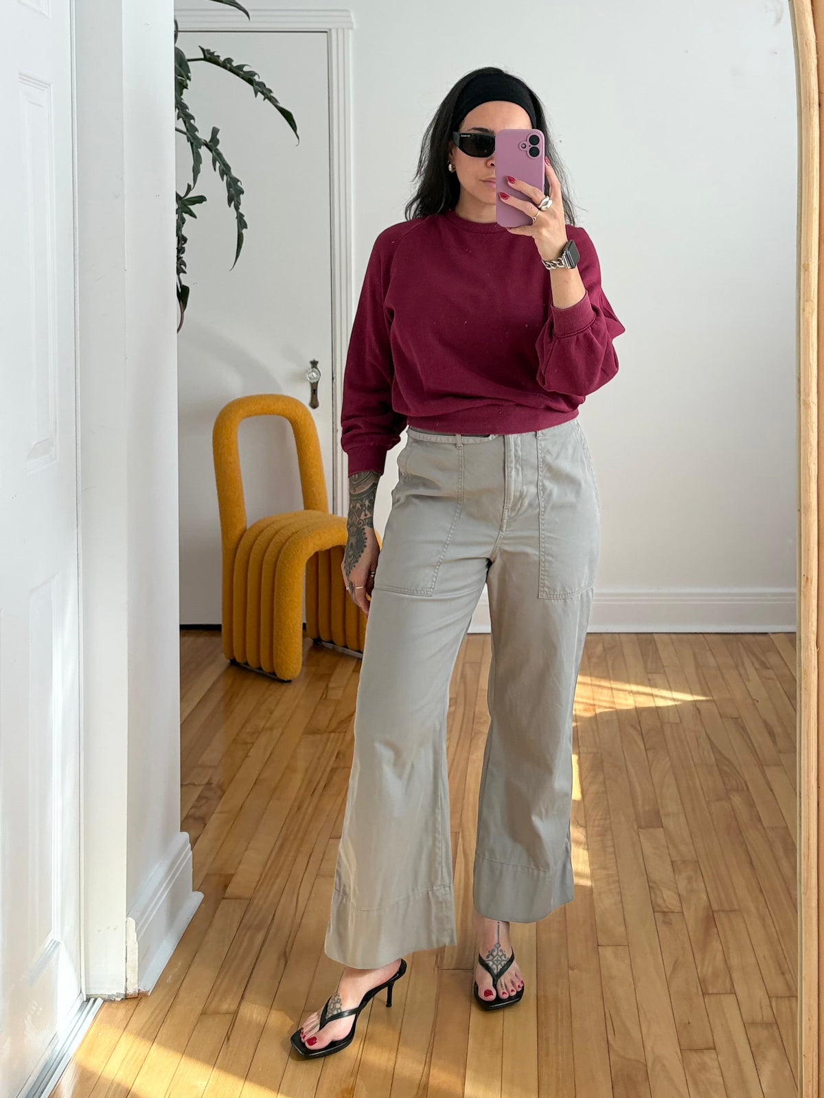 Y2K Club Monaco belted utility culottes W29/30