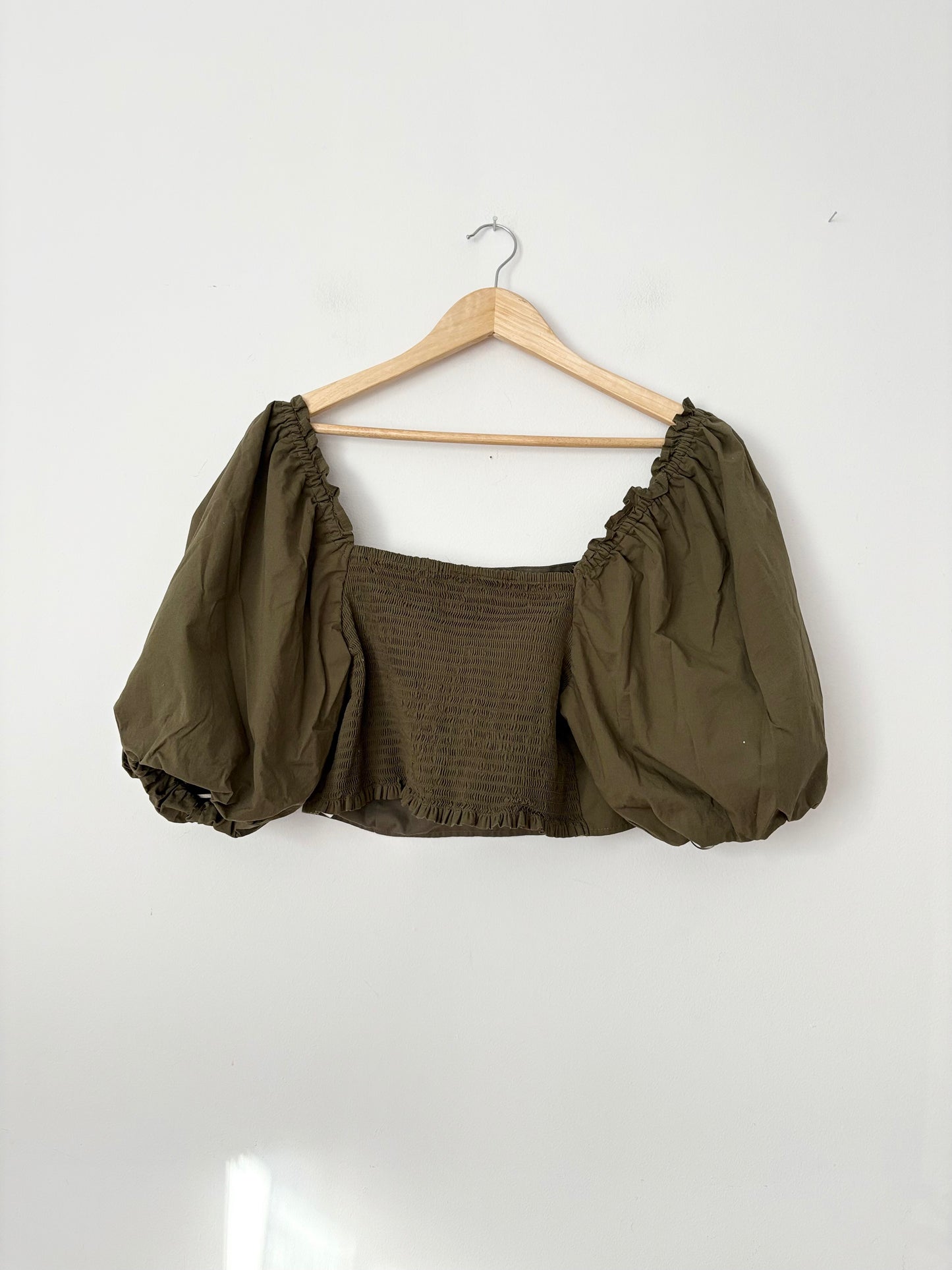 Jason Wu puff sleeve crop top XL