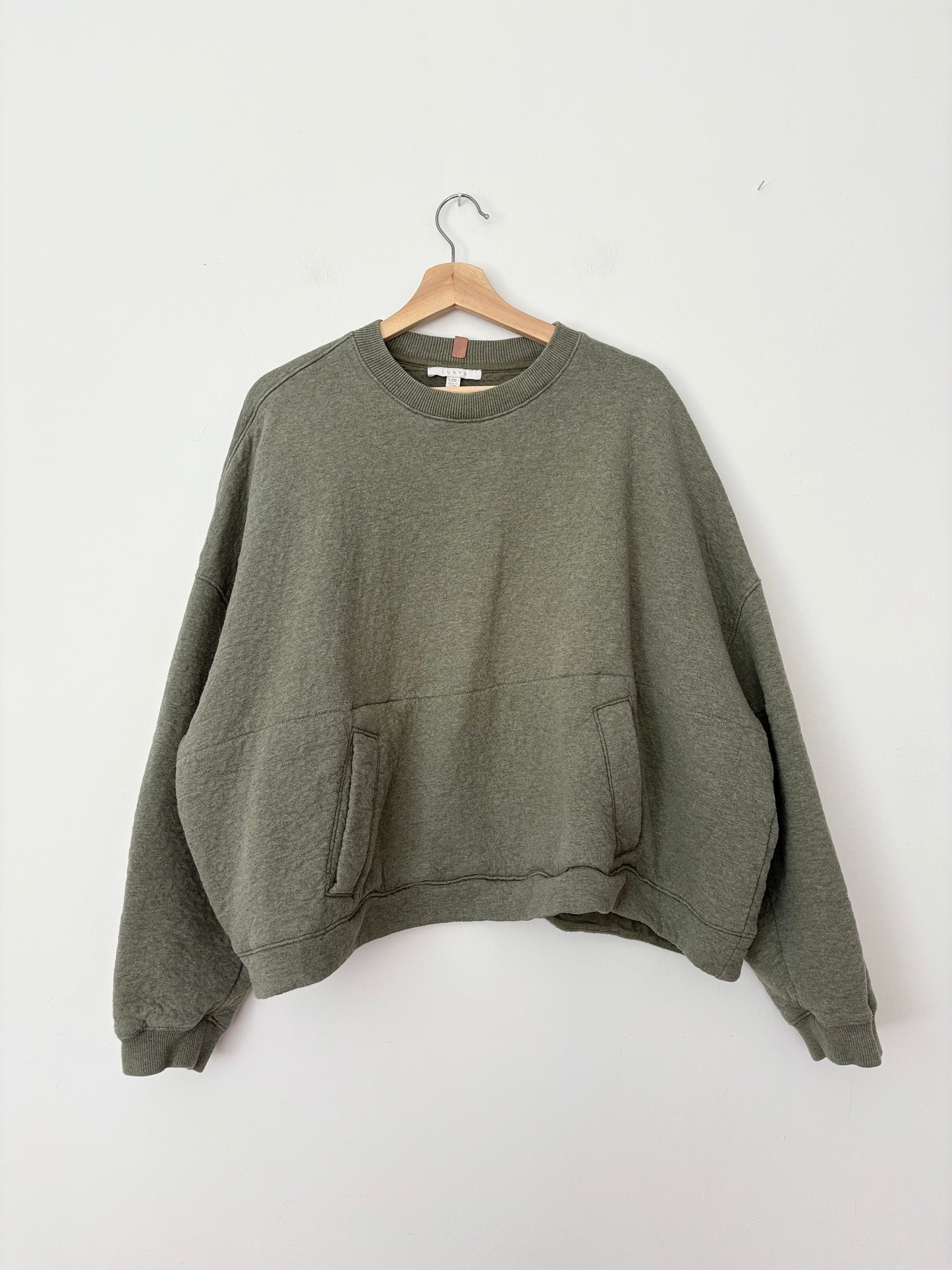 Lunya restore double faced crewneck sweatshirt XL