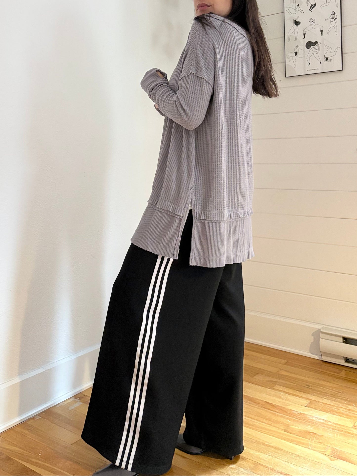 Free People north shore thermal knit top S-L