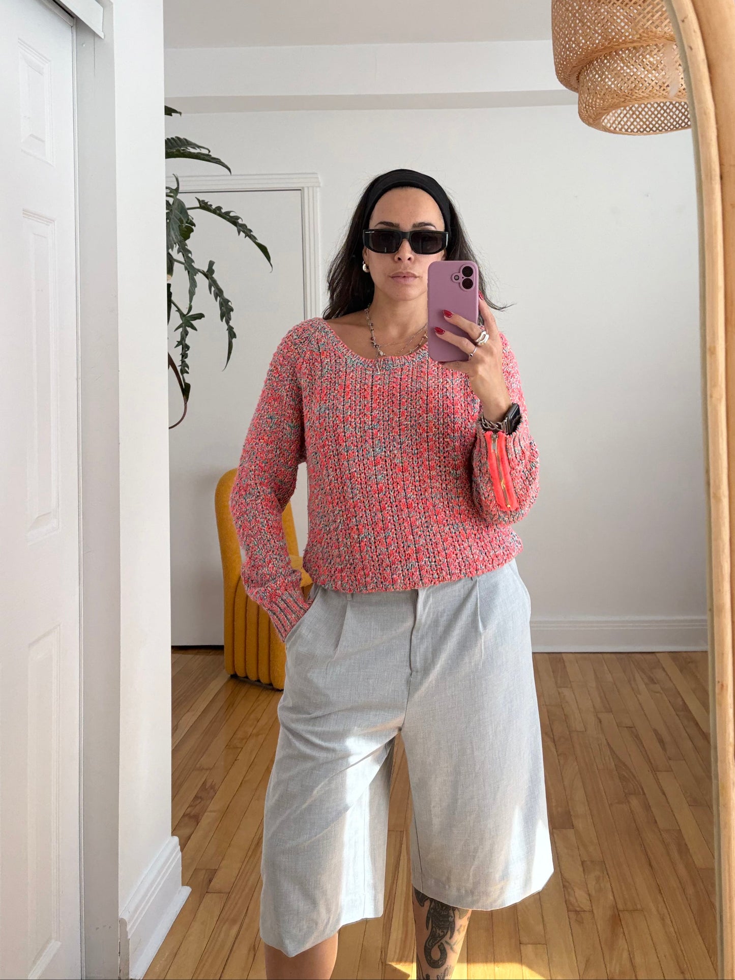 Maison scotch rainbow knit pullover M/L
