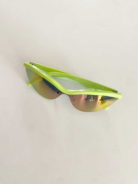 Stine Goya shield mirrored cat eye sunglasses