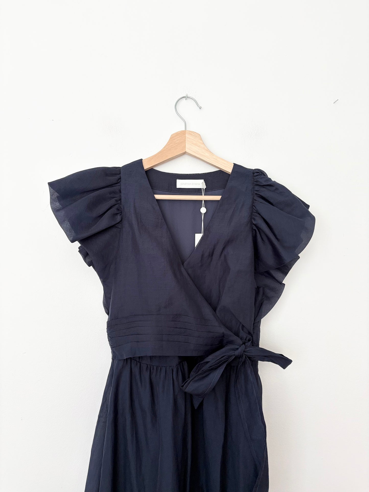 Robe longue étagée en organza Simkhai Petite