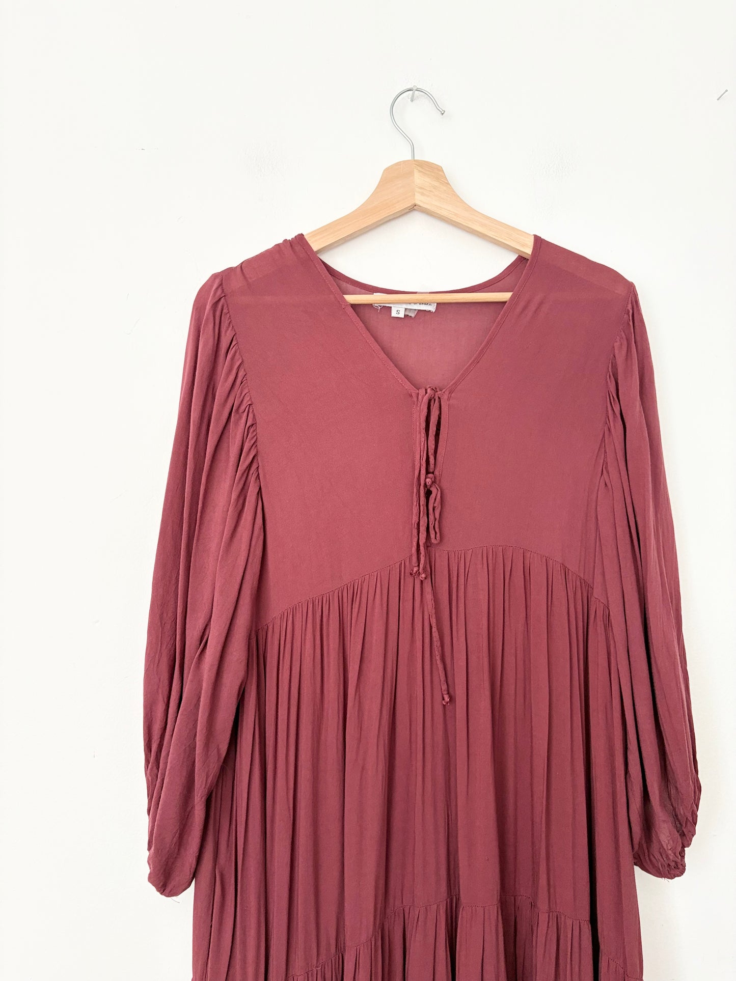 Young, Fabulous & Broke dawn tiered maxi dress Small