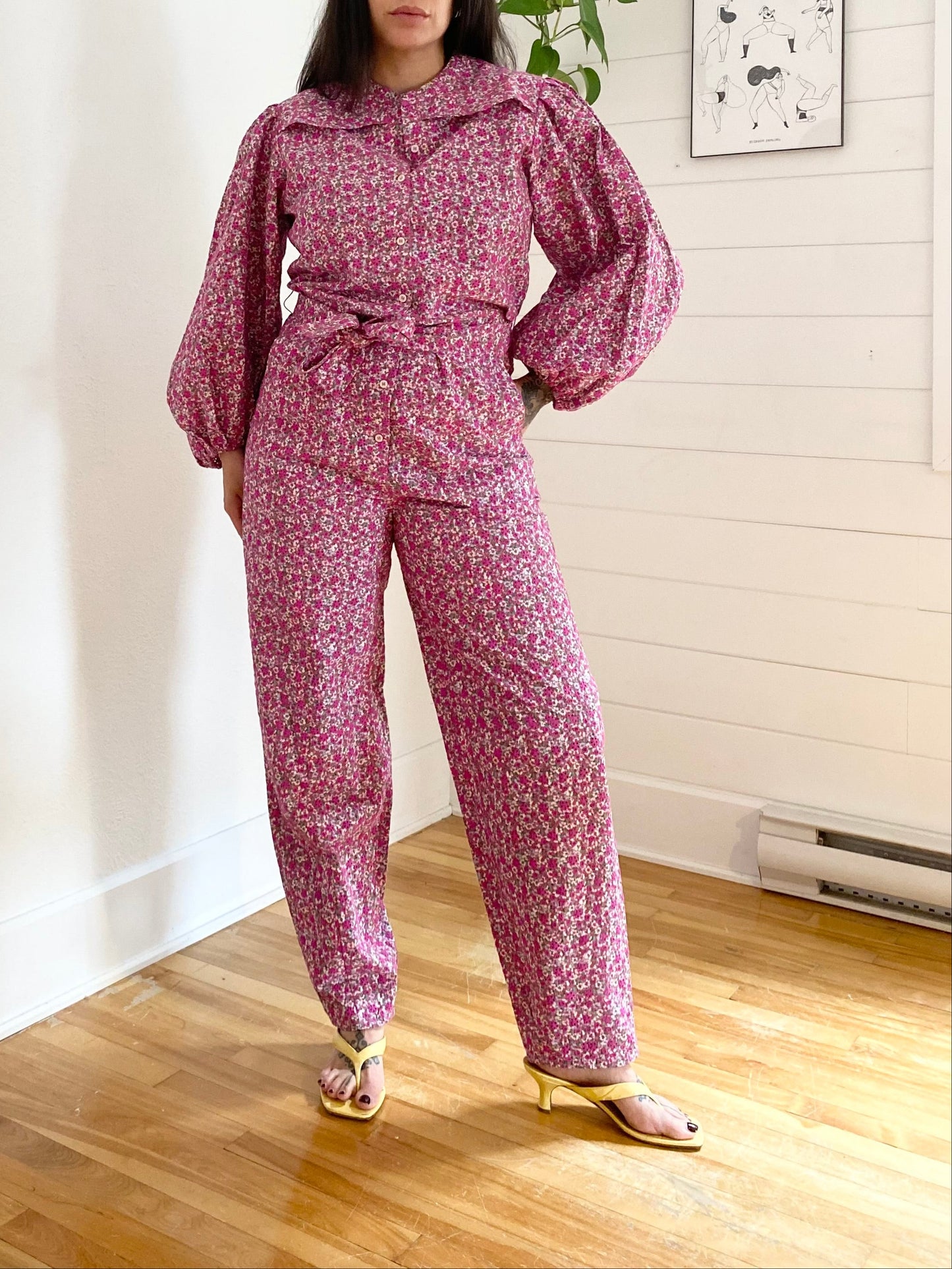 Maje pyad floral print jumpsuit M/L