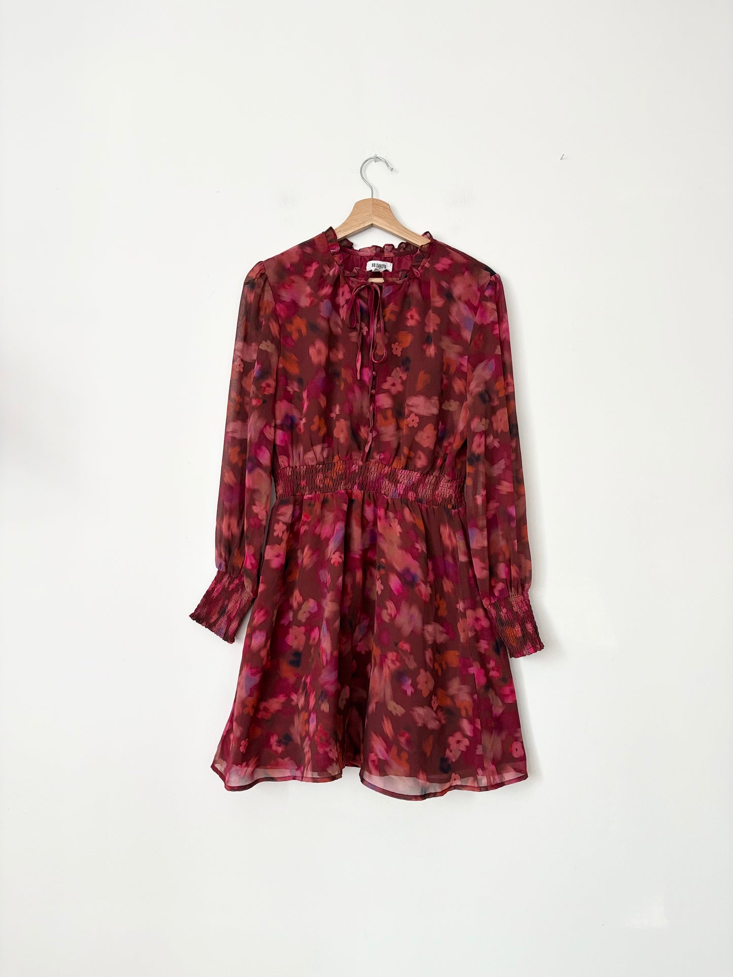 BB Dakota floral chiffon dress Large