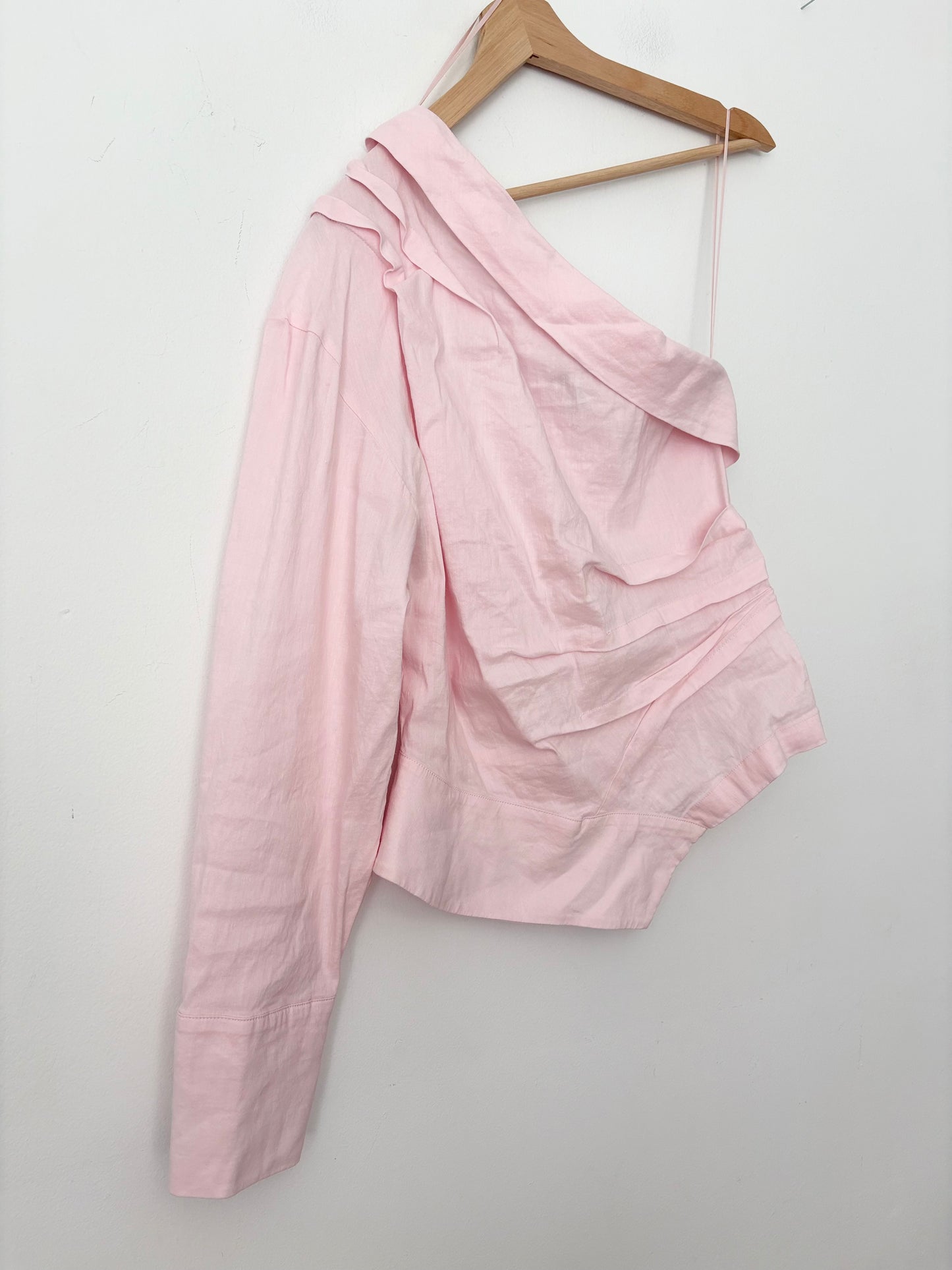 Zara top asymétrique en lin mélangé Taille M