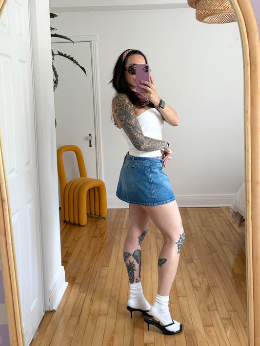 Free People Galivating peekaboo skort W29