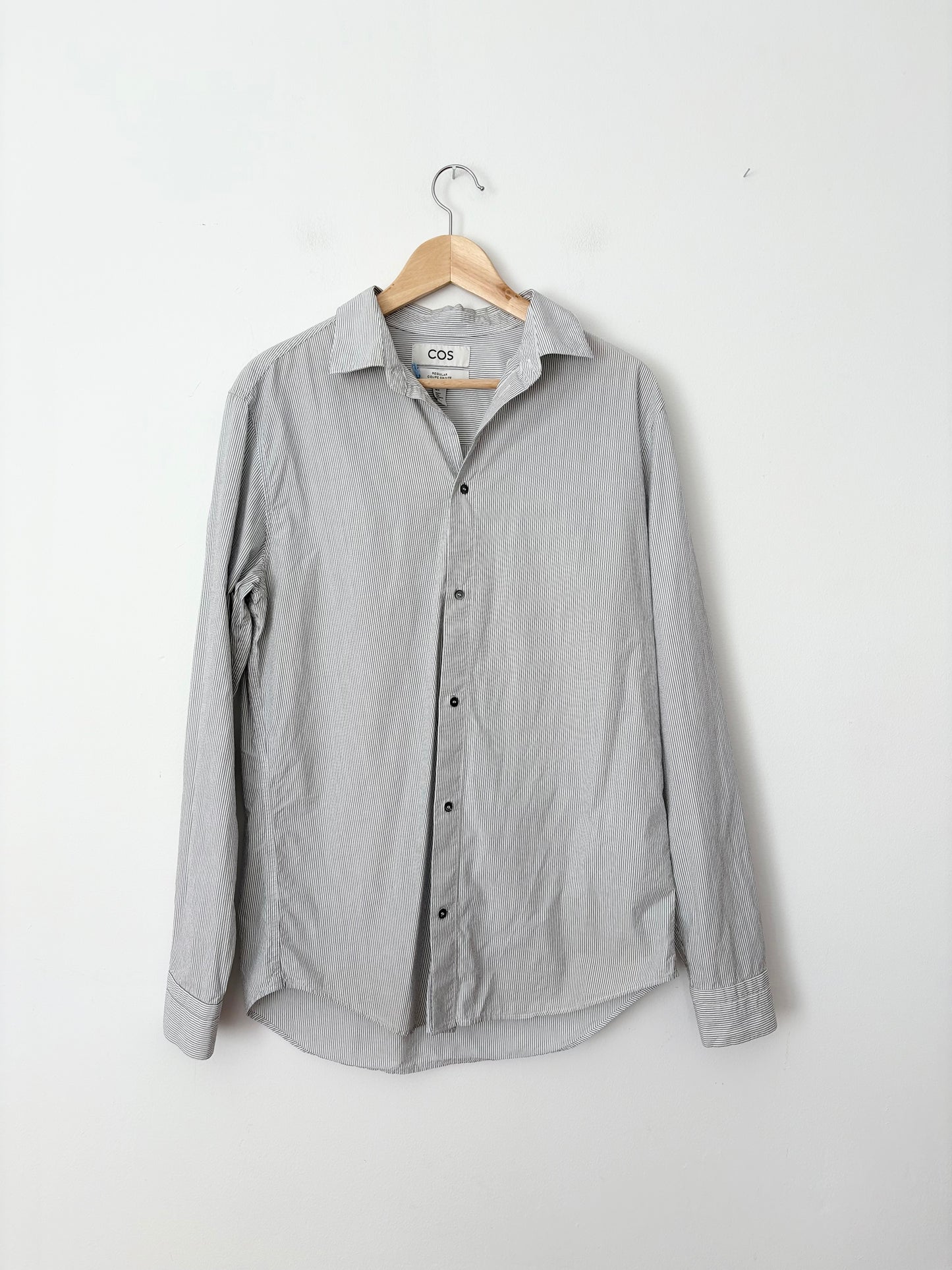 COS relaxed stripe button up shirt M-XL