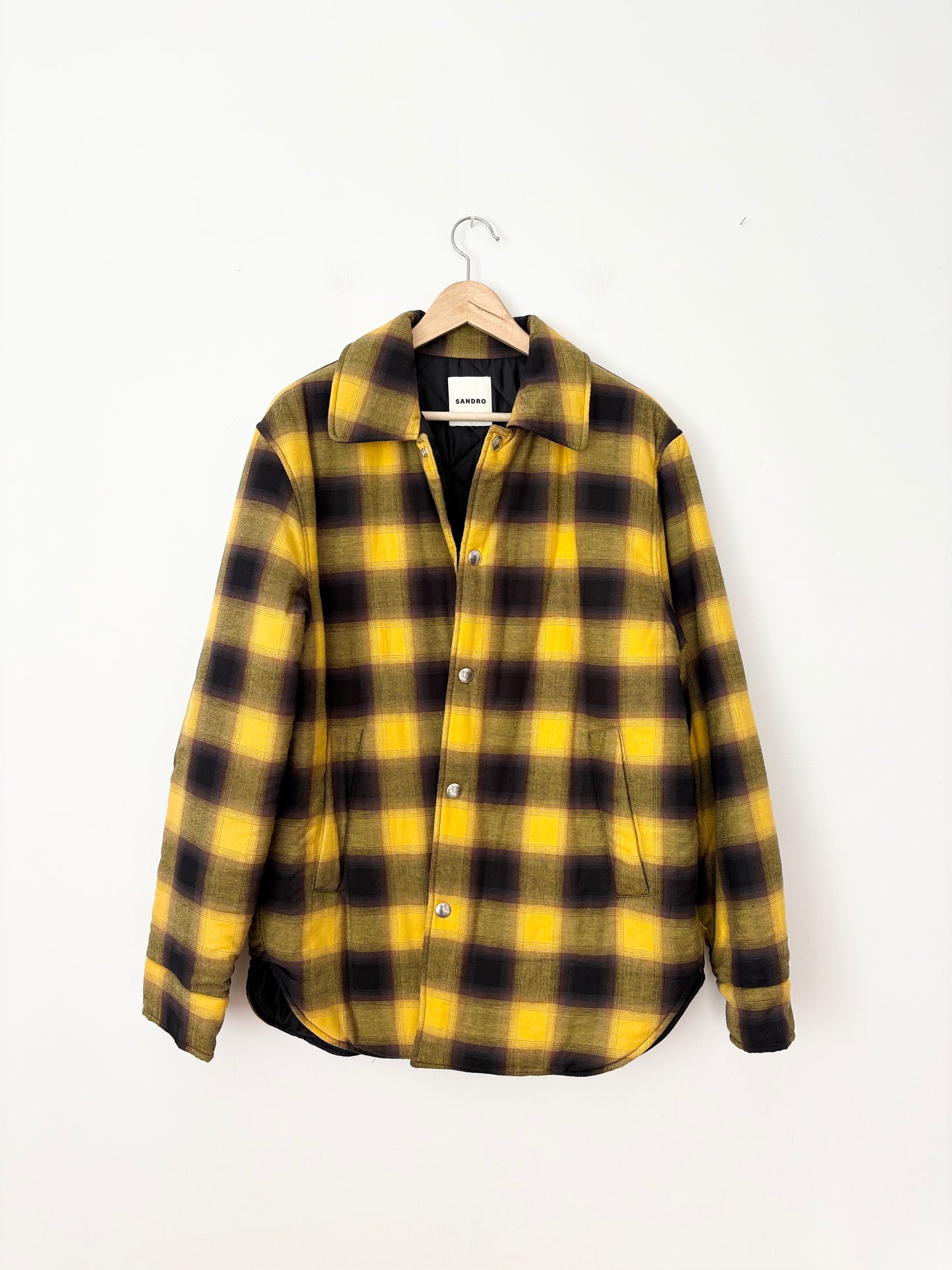 Sandro Plaid padded jacket L/XL