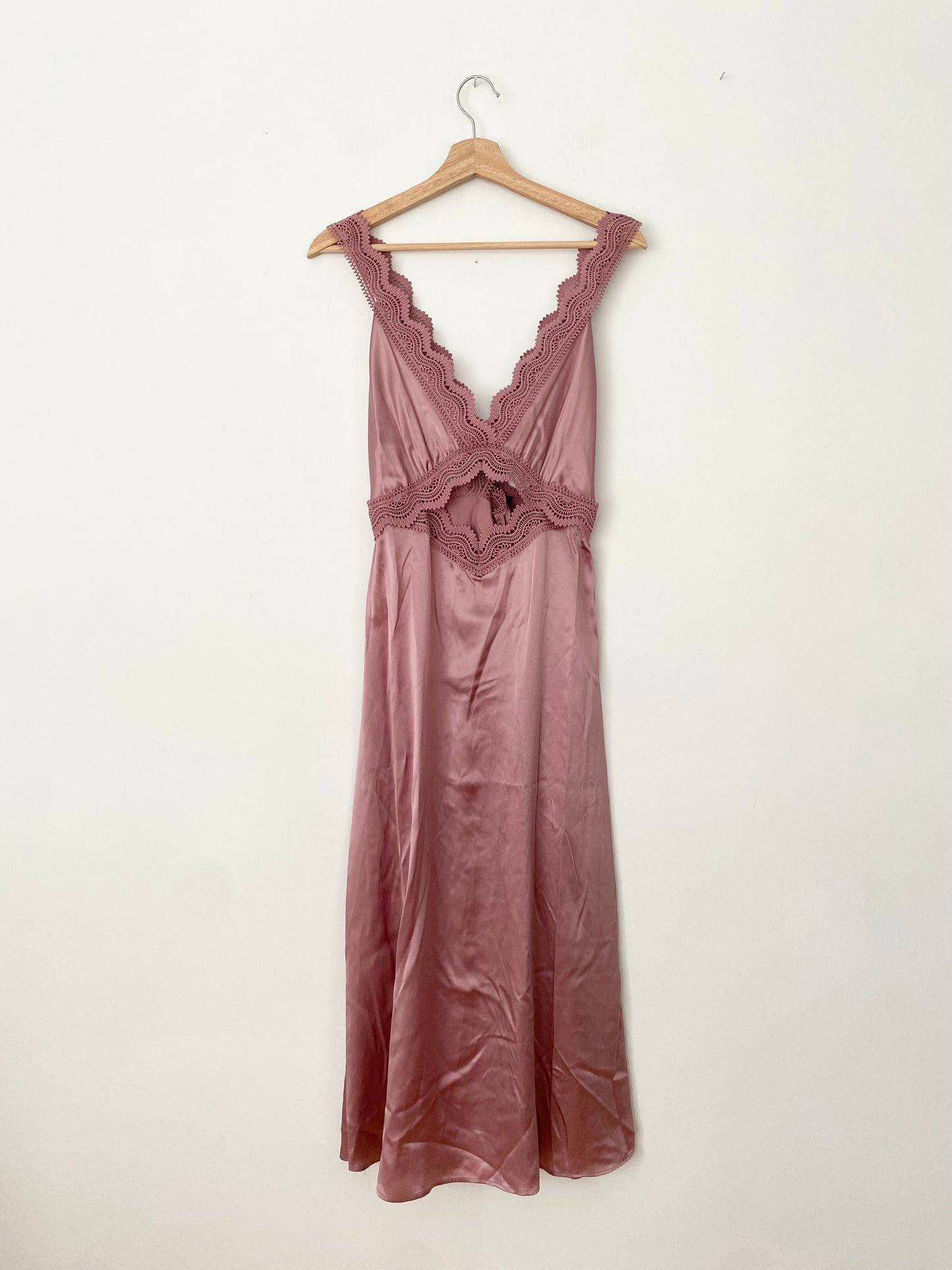 The kooples silk cut-out midi dress Large