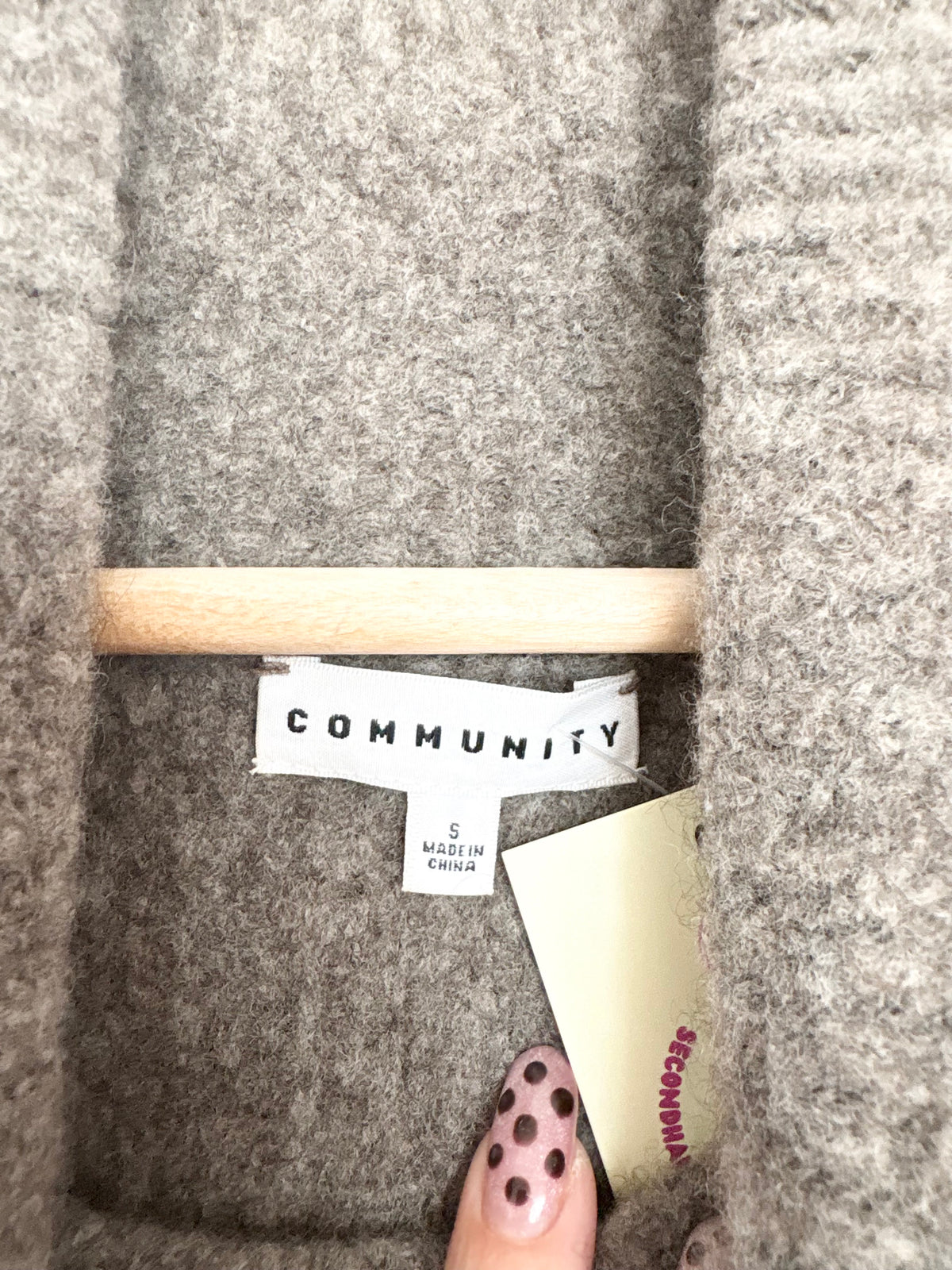 Pull à col roulé sans manches en laine mélangée Community, taille S