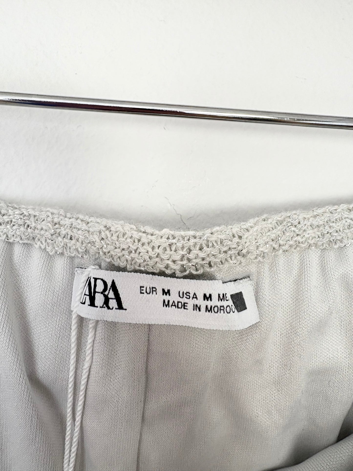 Zara metallic knit midi skirt Medium