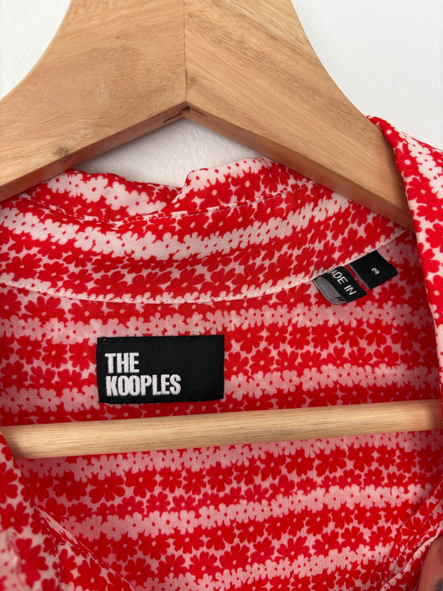 The Kooples floral print stripe dress M/L