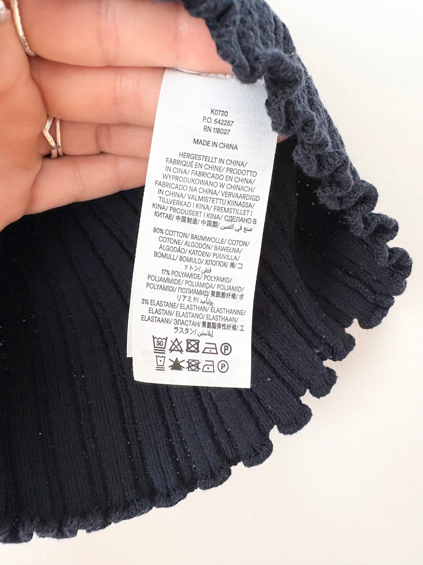 Haut en maille ajourée à col Boden T. XS
