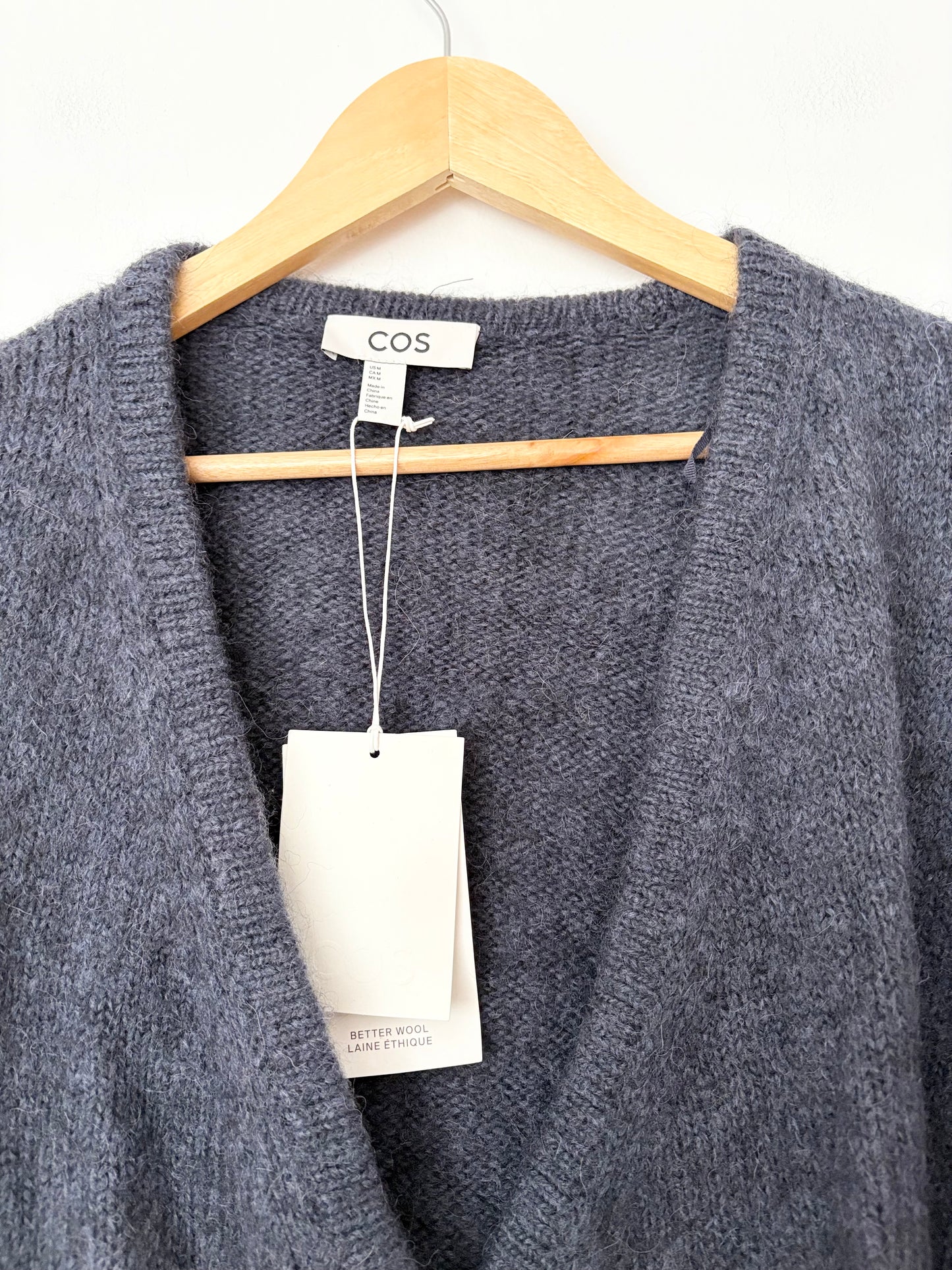 COS wool-alpaca wrap sweater Medium