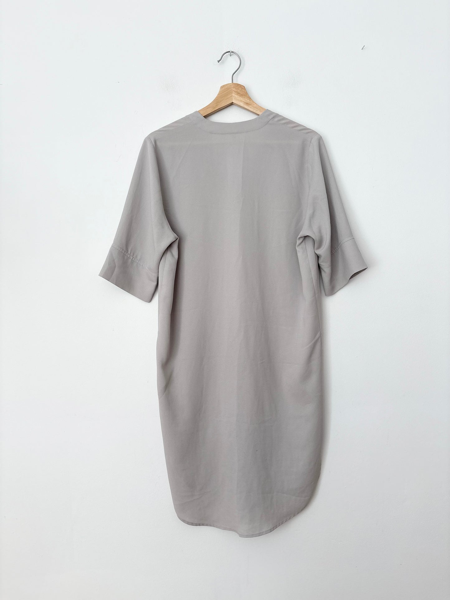 Oak + Fort baseball V neck dress dress Small