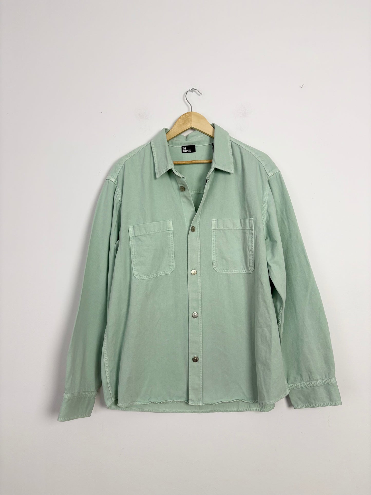 The kooples oversized denim shirt in Mint *Multiple sizes*