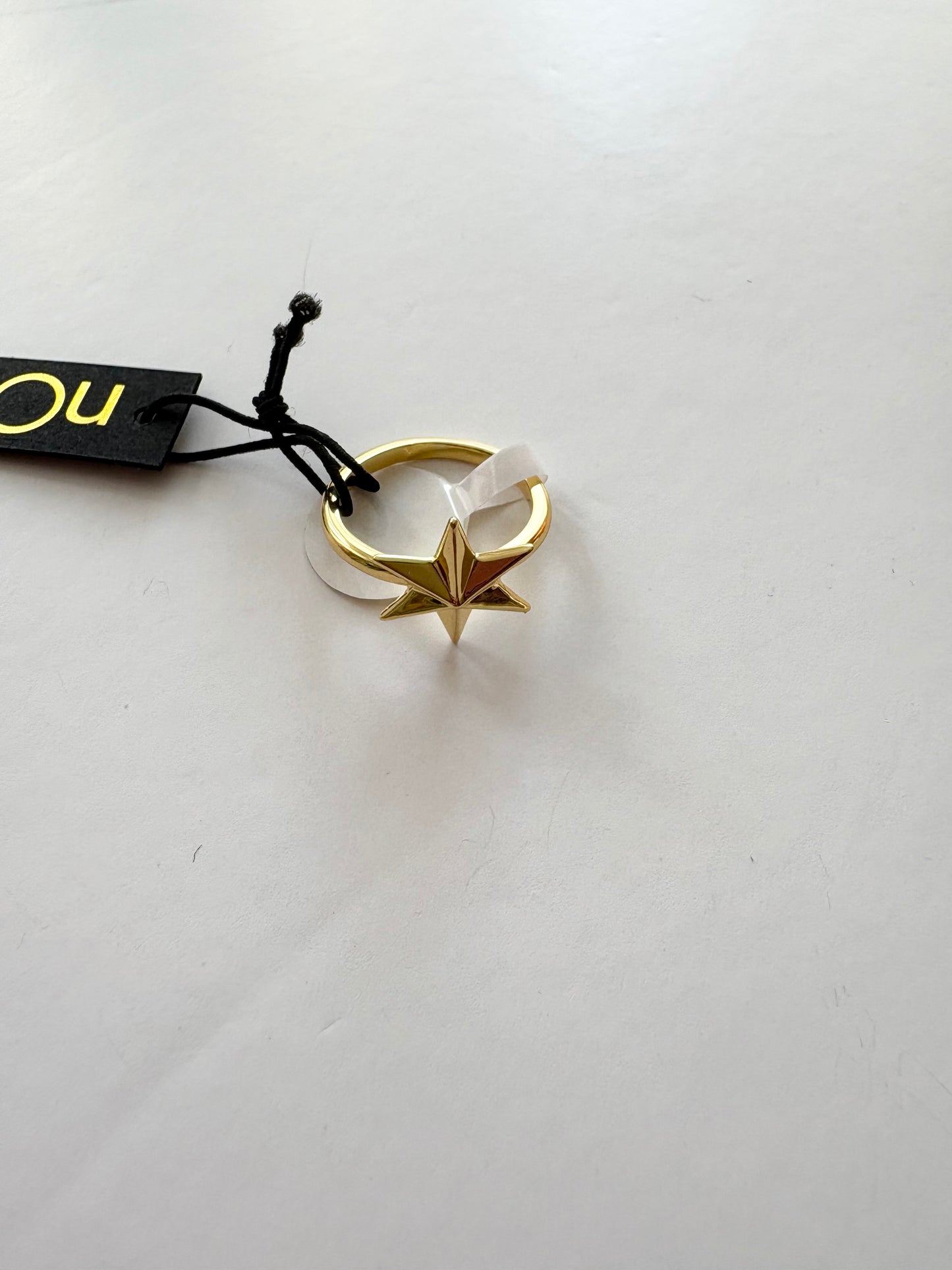 Noir NYC gold star ring