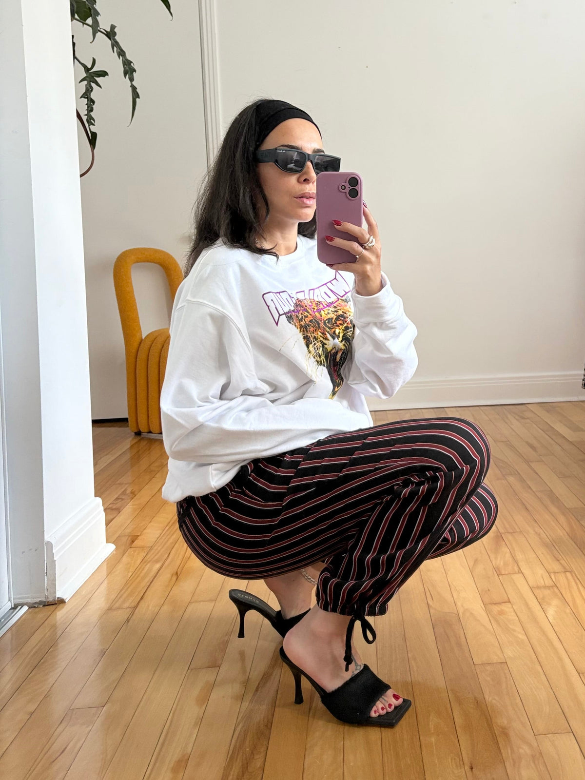 Anthropologie stripe jogger trousers Medium