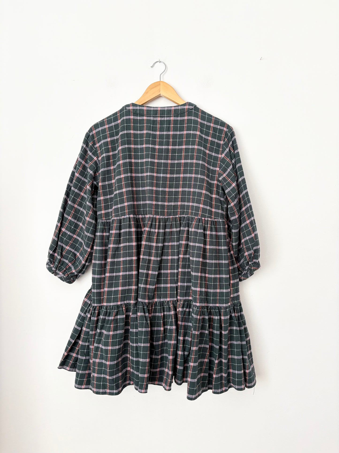 Robe courte Madewell en flanelle à col rond, taille S/M