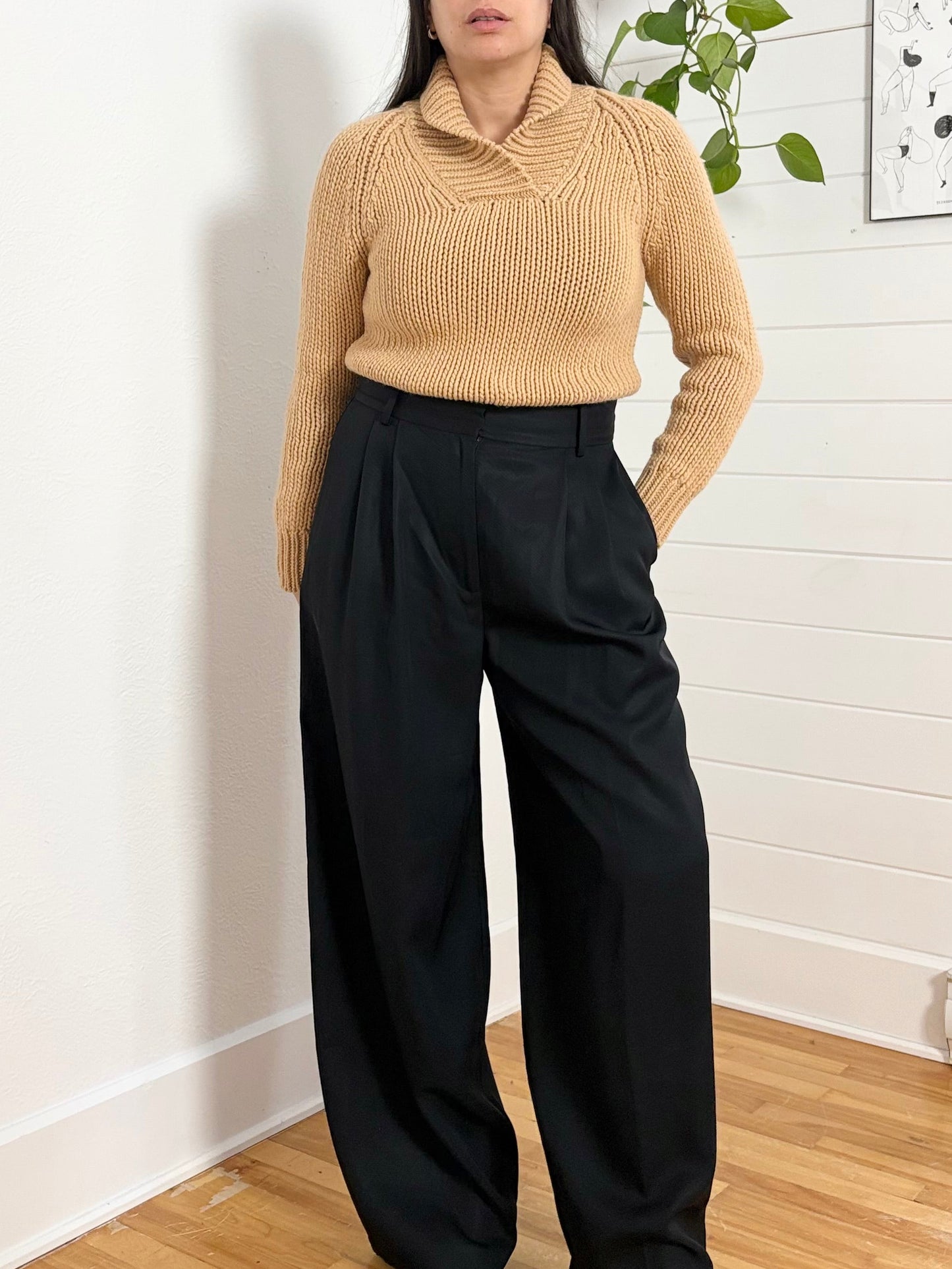 Pull Marc Jacobs Y2K en cachemire à col châle, taille S