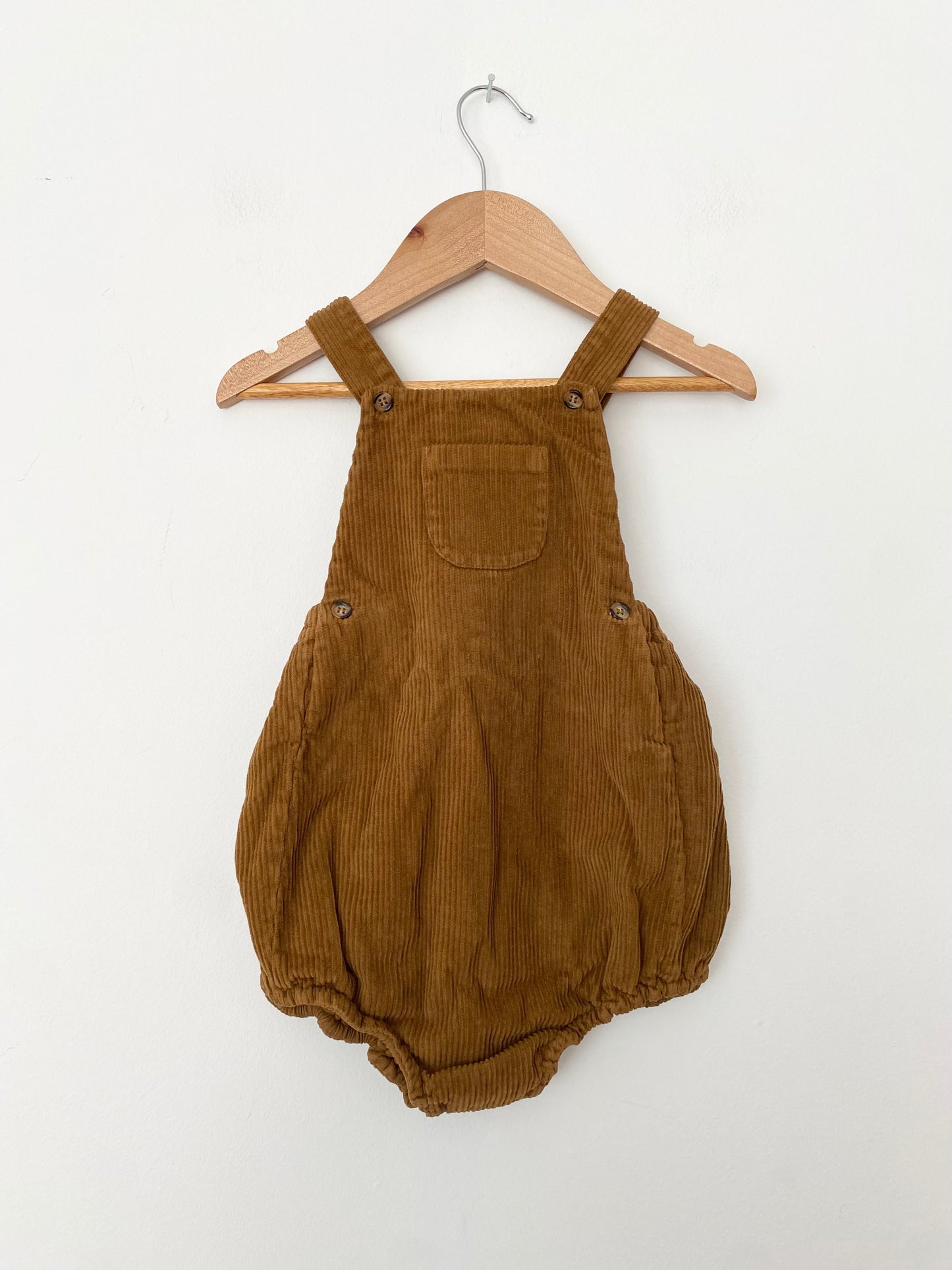 The simple folk the overall romper in rust *Multiple sizes*
