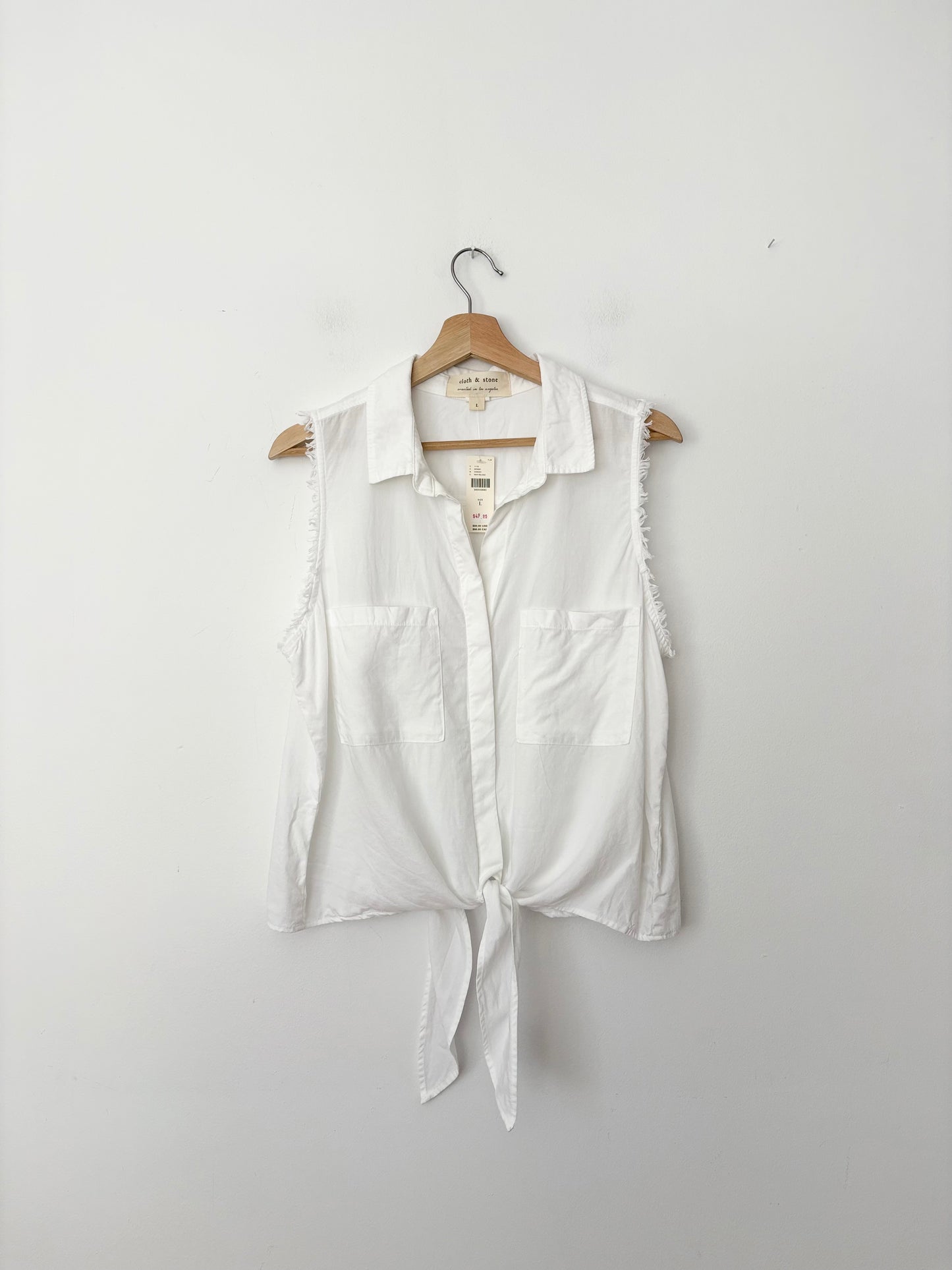 Chemisier sans manches noué sur le devant Cloth & Stone, taille L