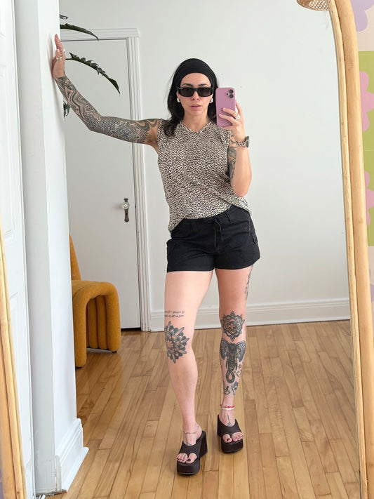 Y2K cargo mini shorts W28/29