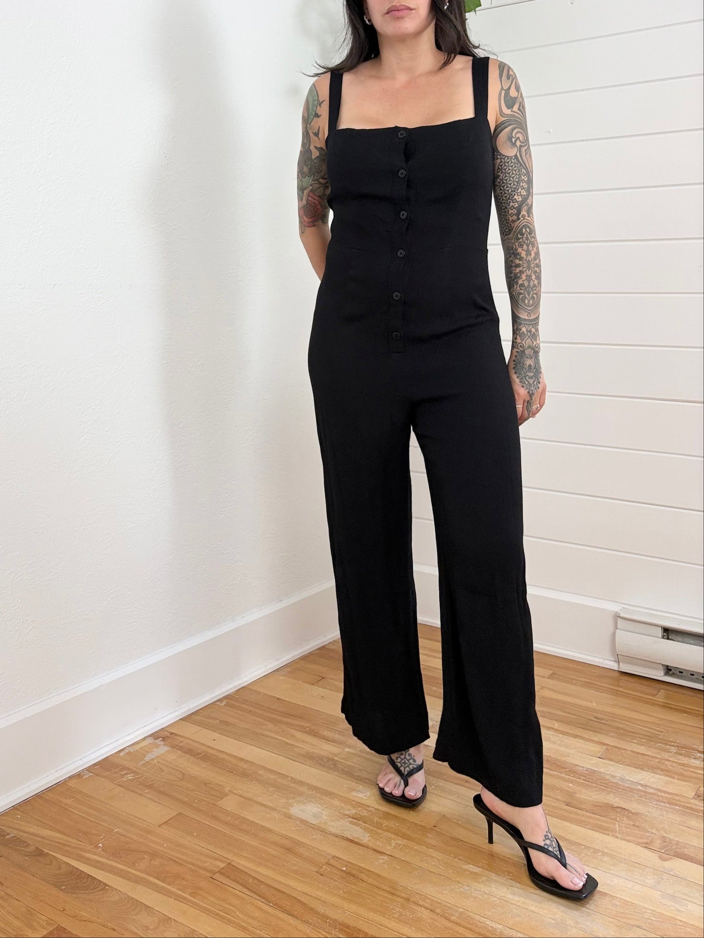 Reformation Della crop jumpsuit Small