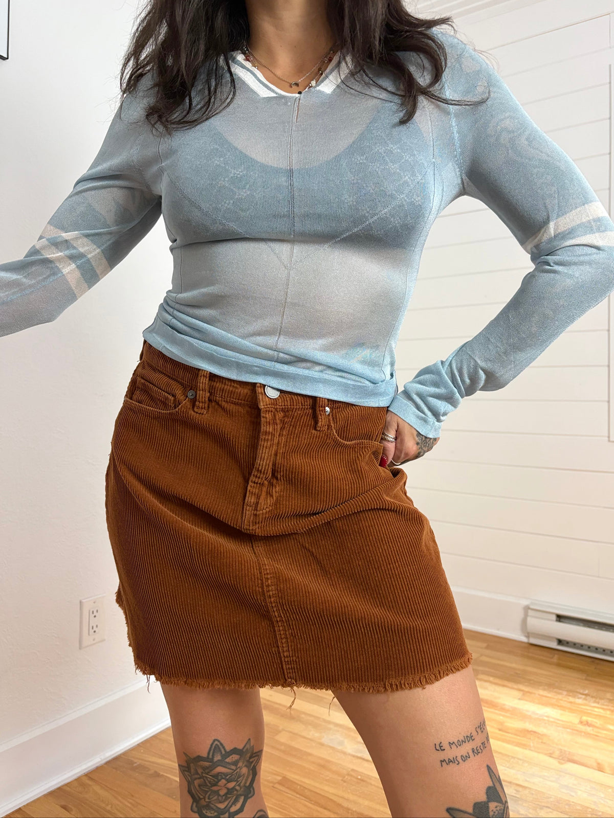 Haut Miaou Monica bleu pervenche taille L