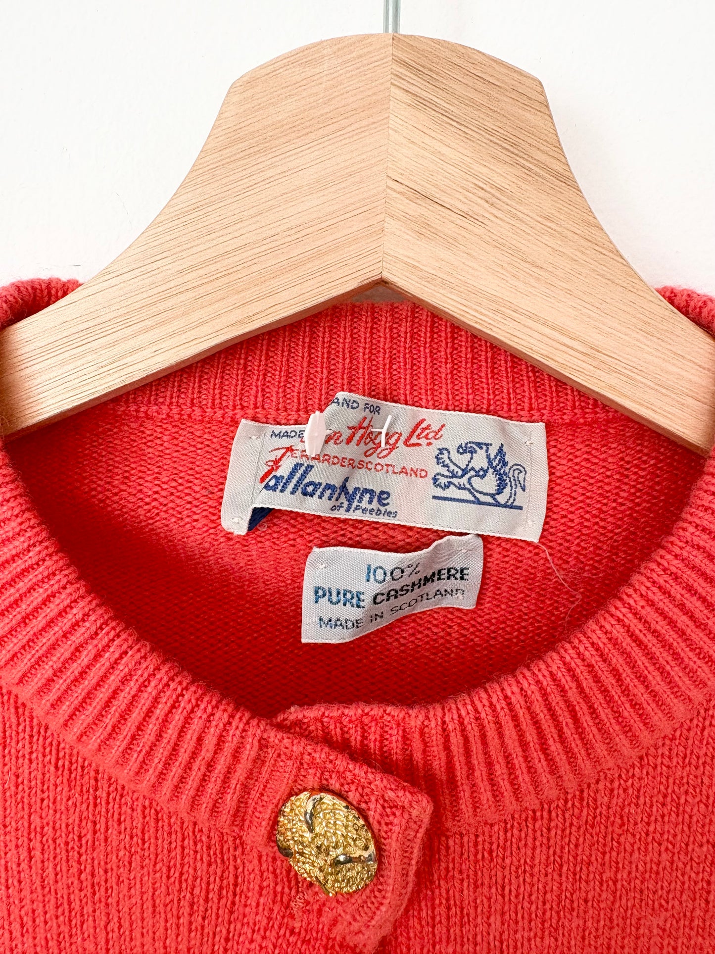 Cardigan vintage en cachemire, taille S/M