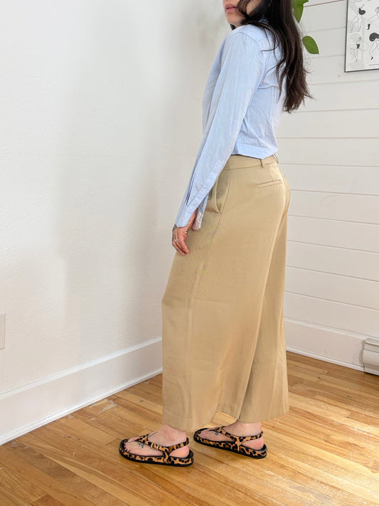 Michael Kors mid rise wide leg trousers M/L