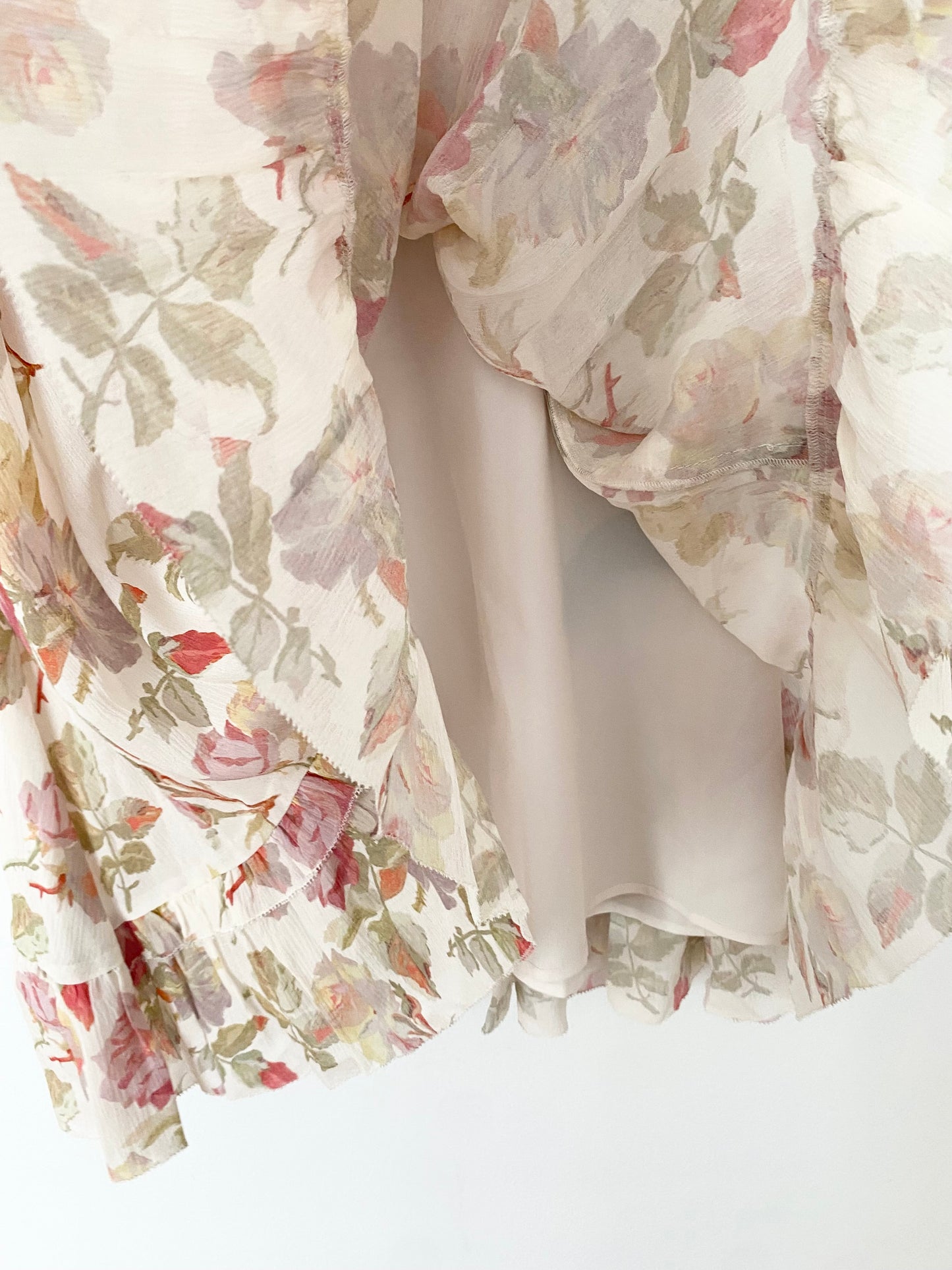 The kooples english roses silk floral mini dress M/L