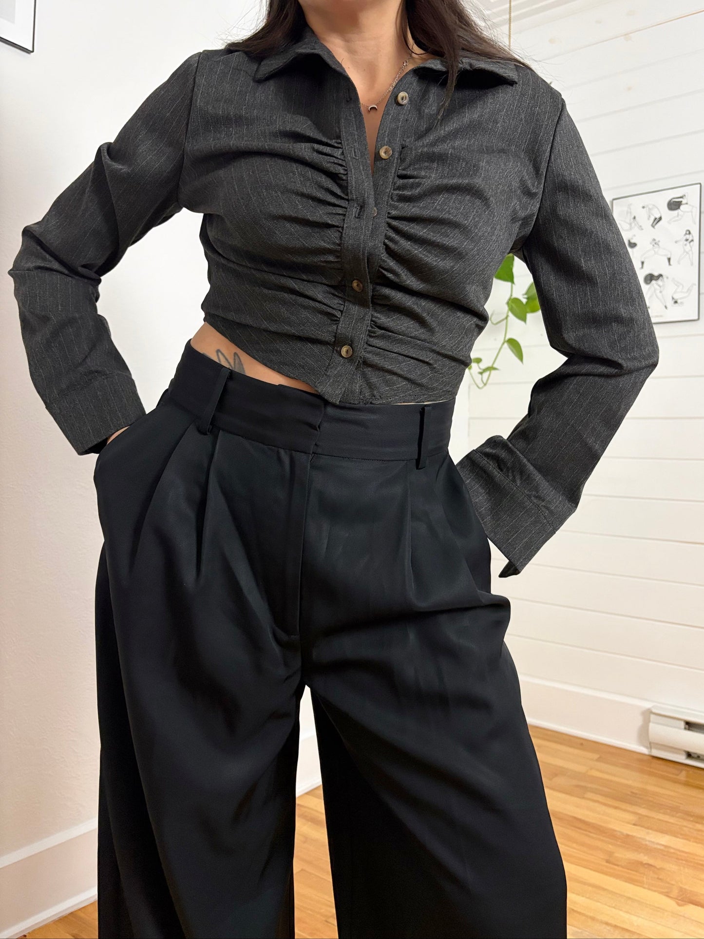 Chemisier à boutons froncé Urban Renewal Remnants